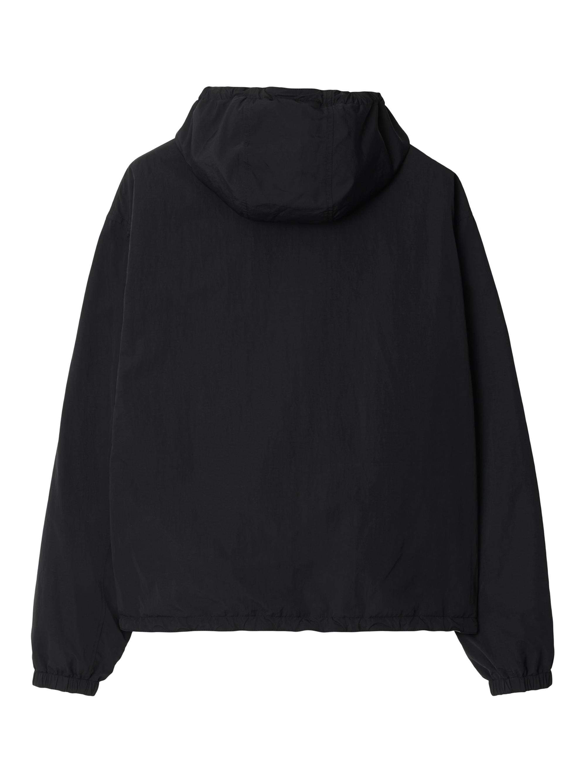 BURBERRY フード付きジャケット ブラック/ストライプ BURBERRY