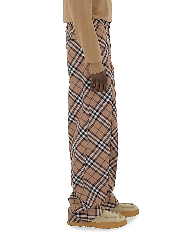 Shop Burberry Linden Check Wool-Blend Pants | Saks Fifth Avenue Shop Burberry Linden Check Wool-Blend Pants | Saks Fifth Avenue