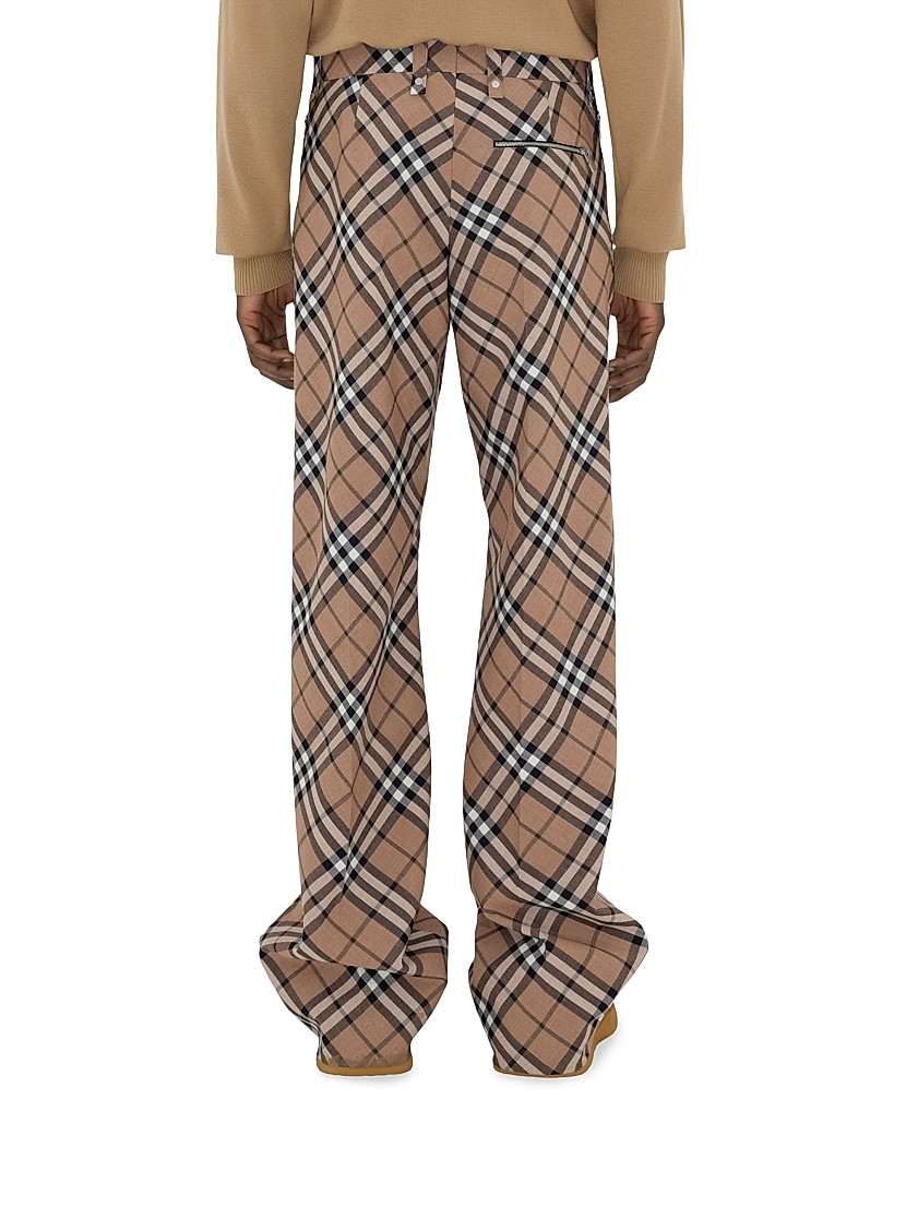 Shop Burberry Linden Check Wool-Blend Pants | Saks Fifth Avenue Shop Burberry Linden Check Wool-Blend Pants | Saks Fifth Avenue