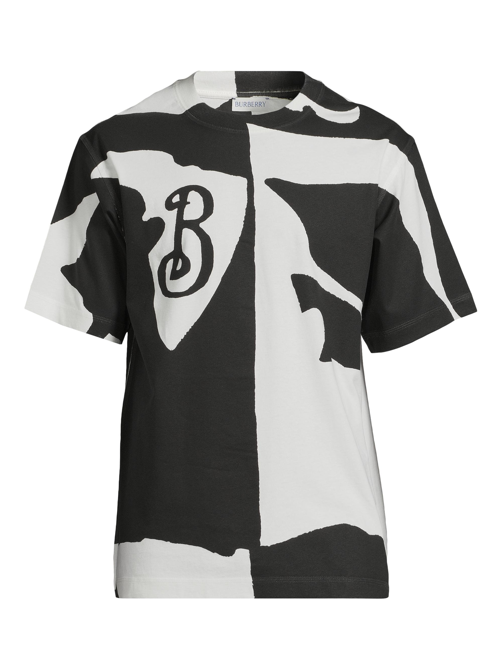 Burberry Men's Logo Cotton T-Shirt - Salt