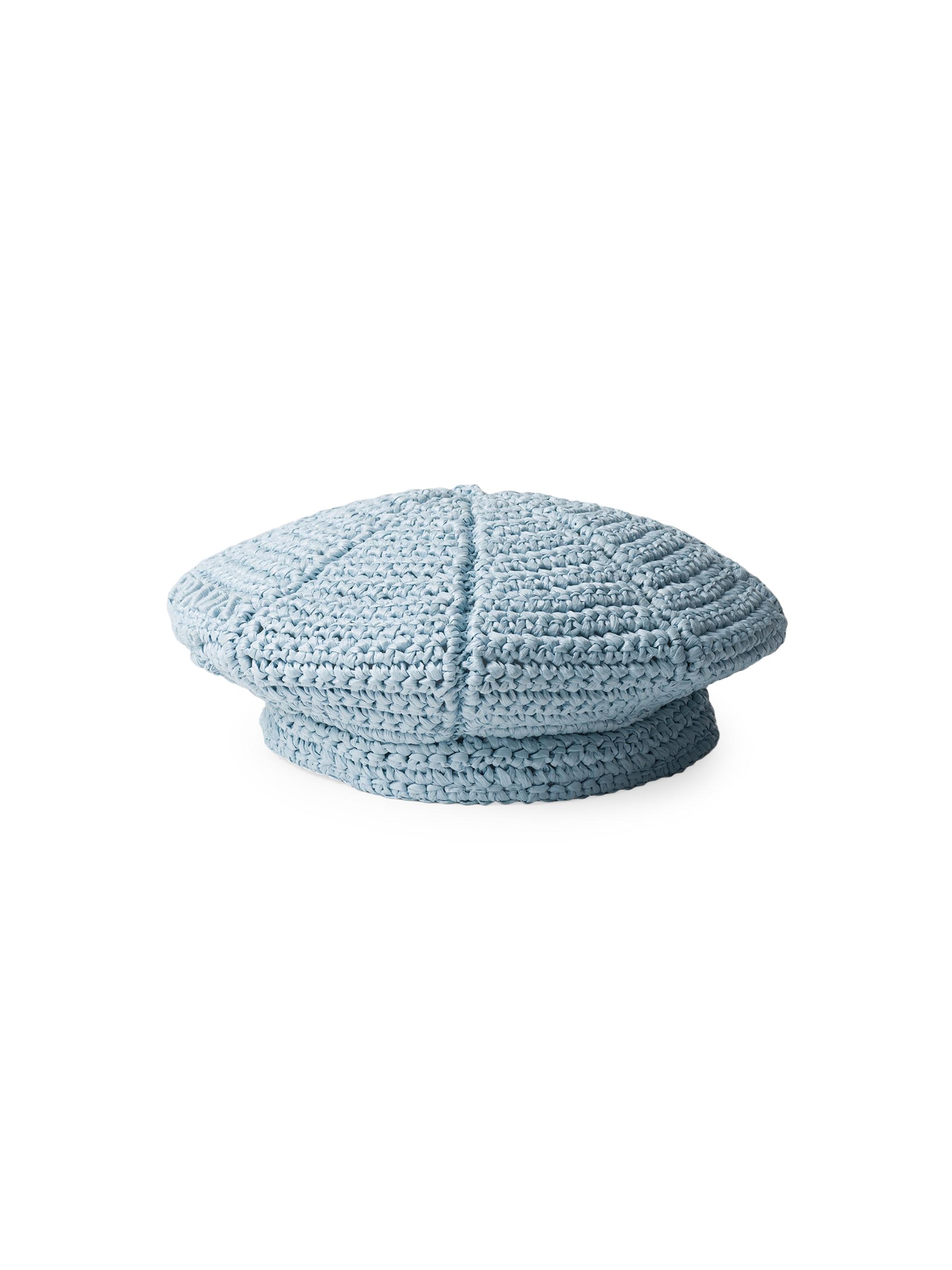 Prada Women's Woven Fabric Cap - Blue