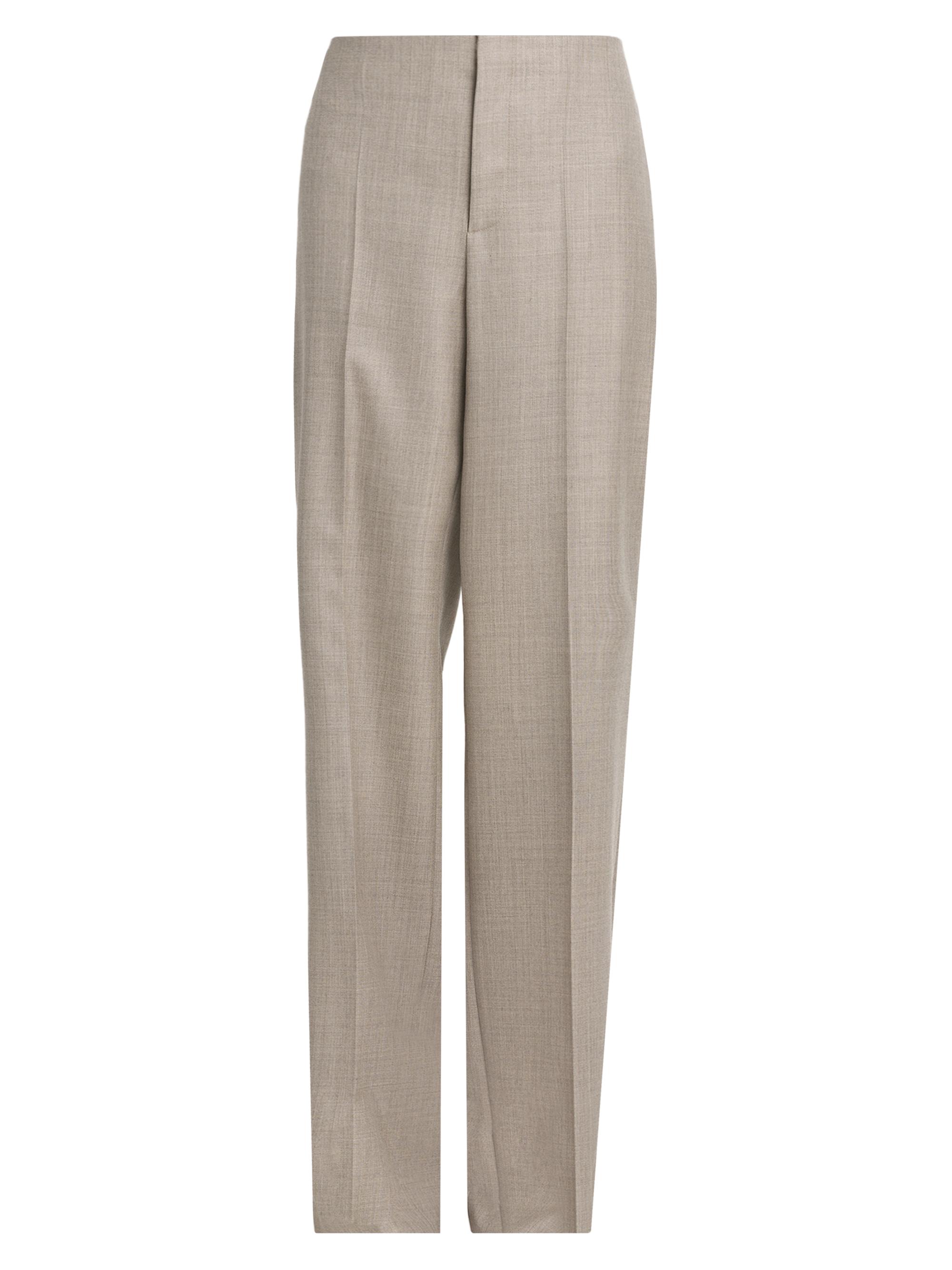 Moschino Women's Wool Oversized Trousers - Beige