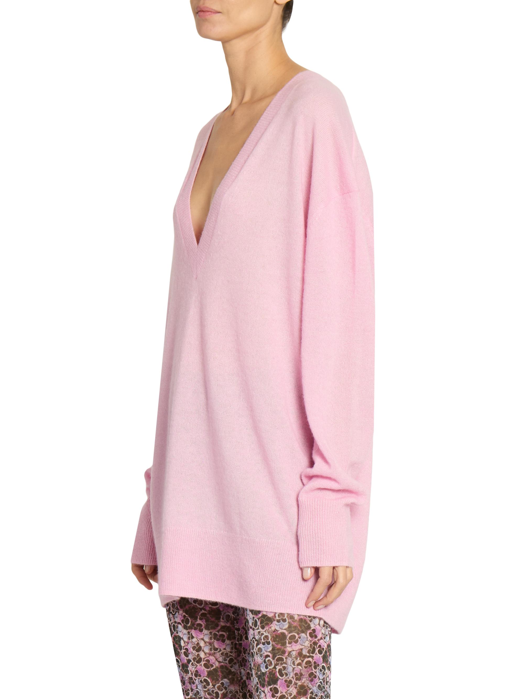 Isabel Marant Larana Silk-Blend V-Neck Sweater | Saks Fifth Avenue