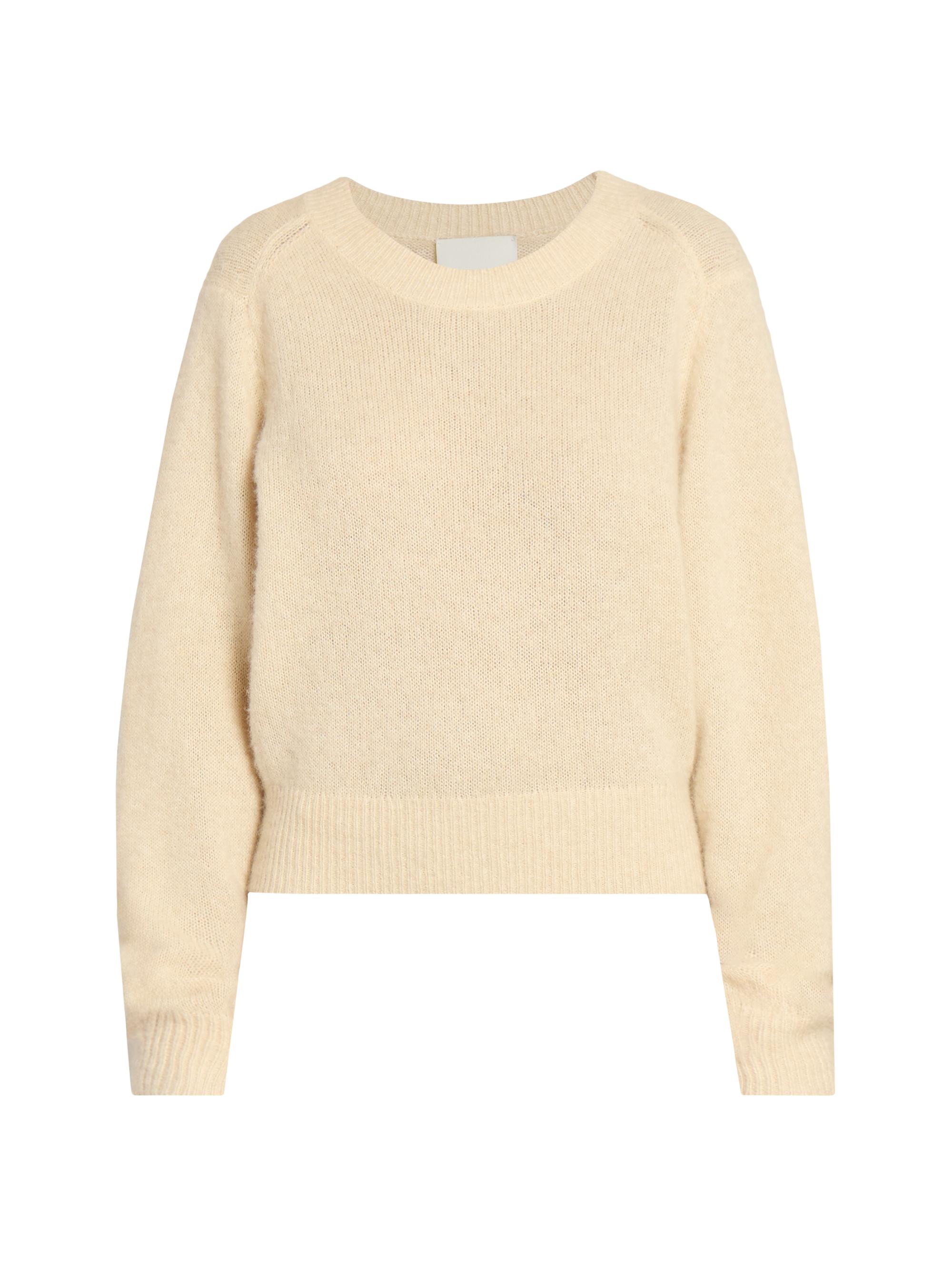 Isabel Marant Women's Lusia Silk-Blend Crewneck Sweater - Beige