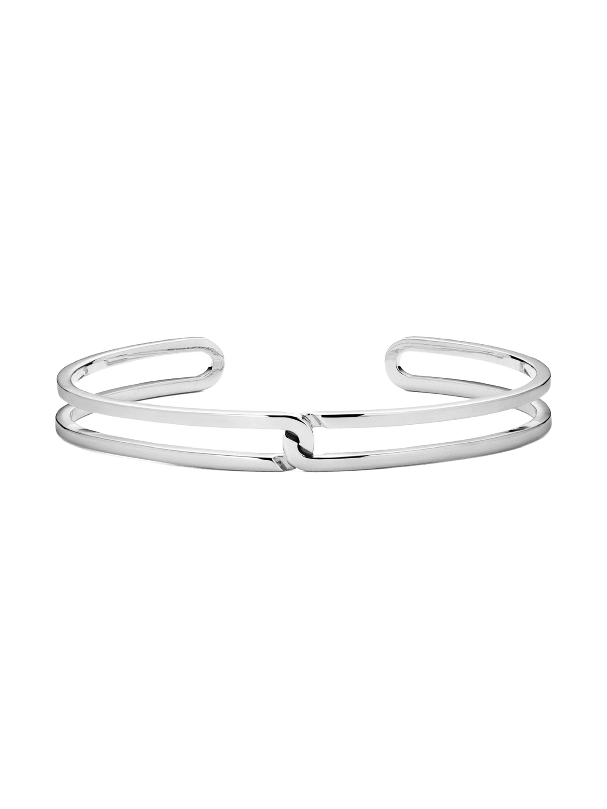 Kinraden Men's The Oxygen  Blast Sterling Silver Cuff - Silver
