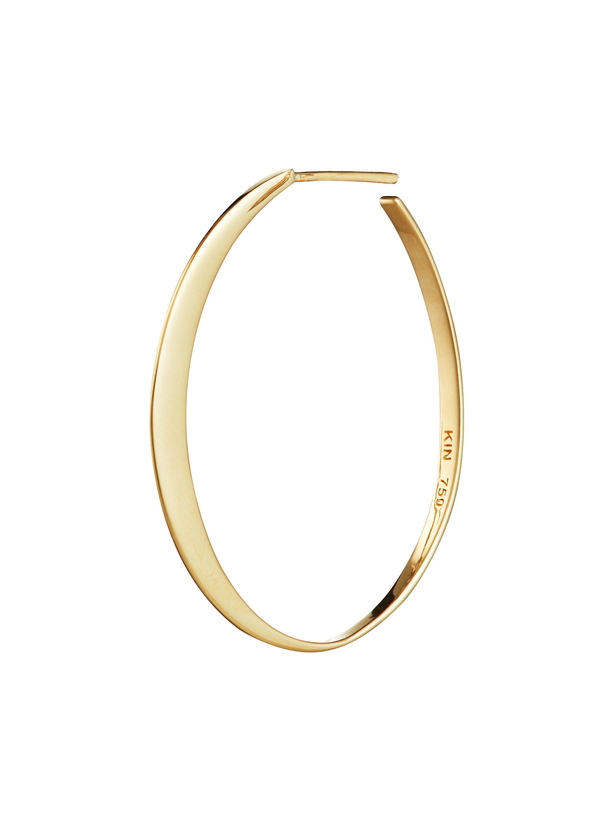 Kinraden Men's The Radient Collection 18K Gold  Glow Single Hoop - Gold