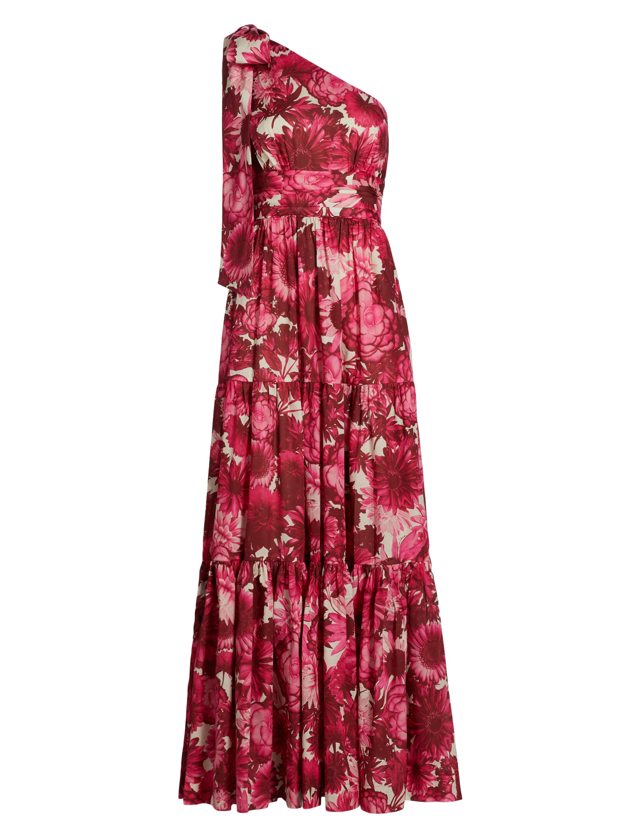 Cara Cara Women's Mattera Floral One-Shoulder Maxi Dress - Pink Enchanted