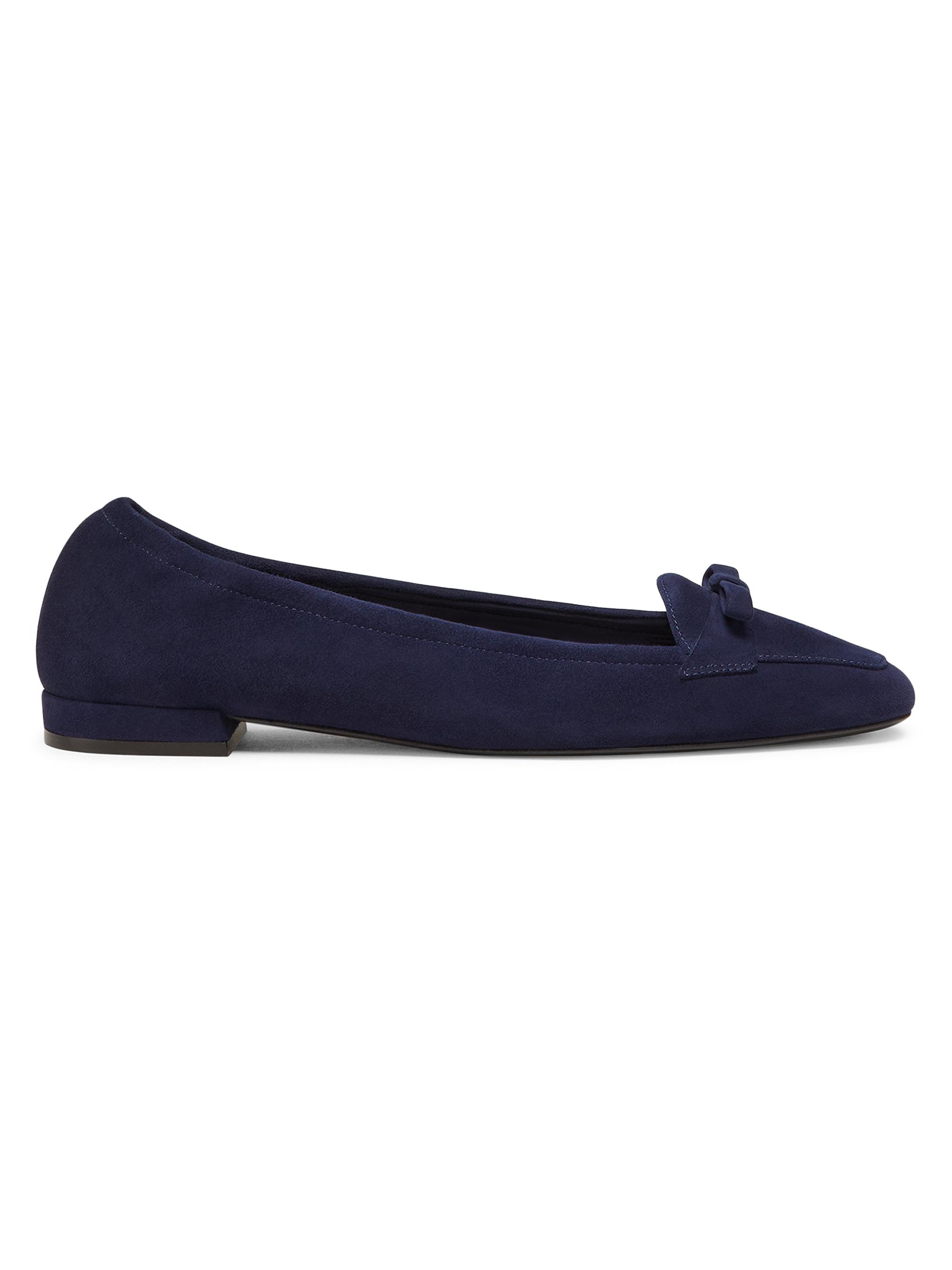 Stuart Weitzman Women's Tully Suede Loafers - Nice Blue