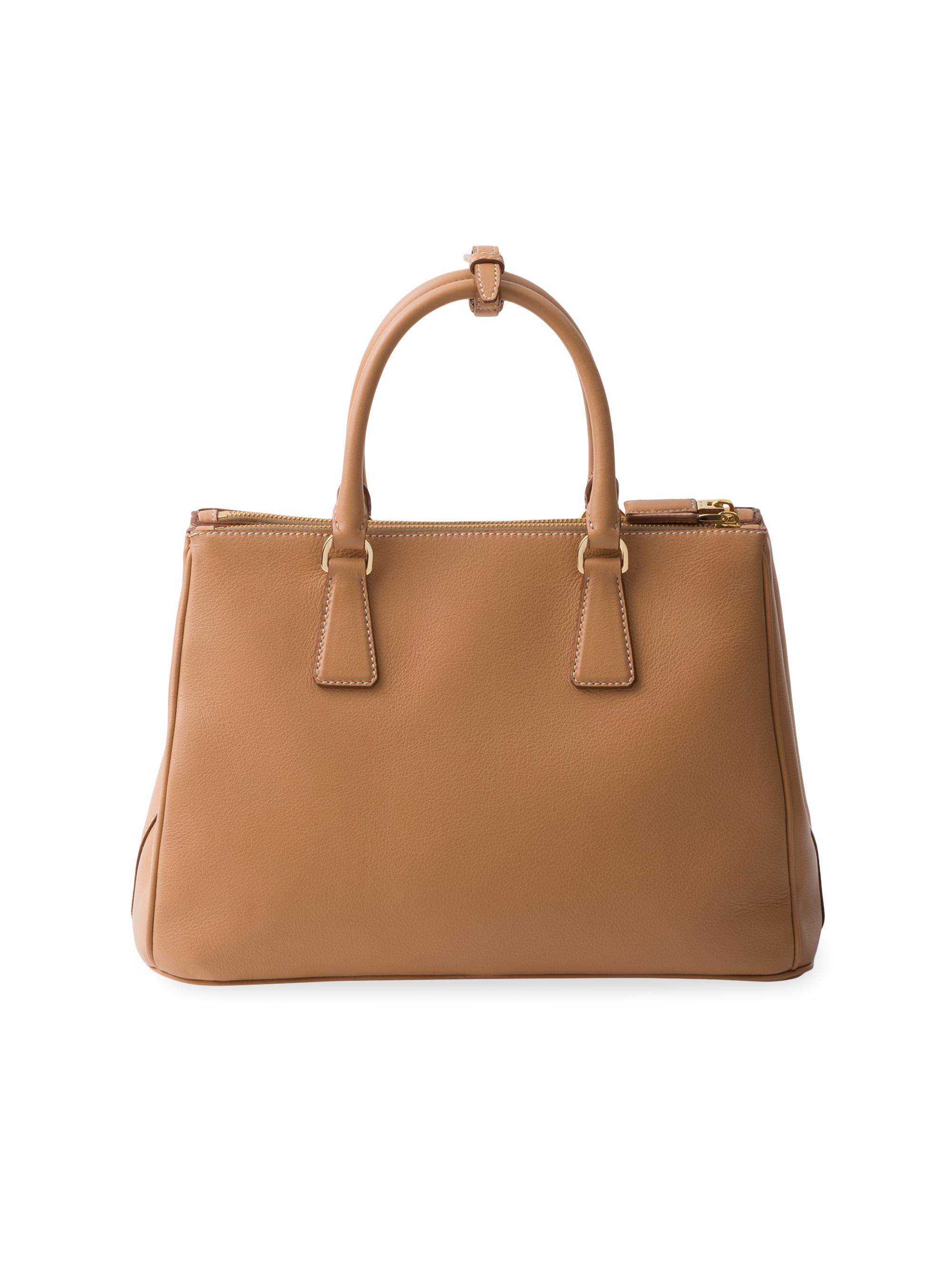 PRADA バッグ ベージュ ブラウン 保存袋付き Prada Large Galleria Leather Bag | Saks Fifth Avenue