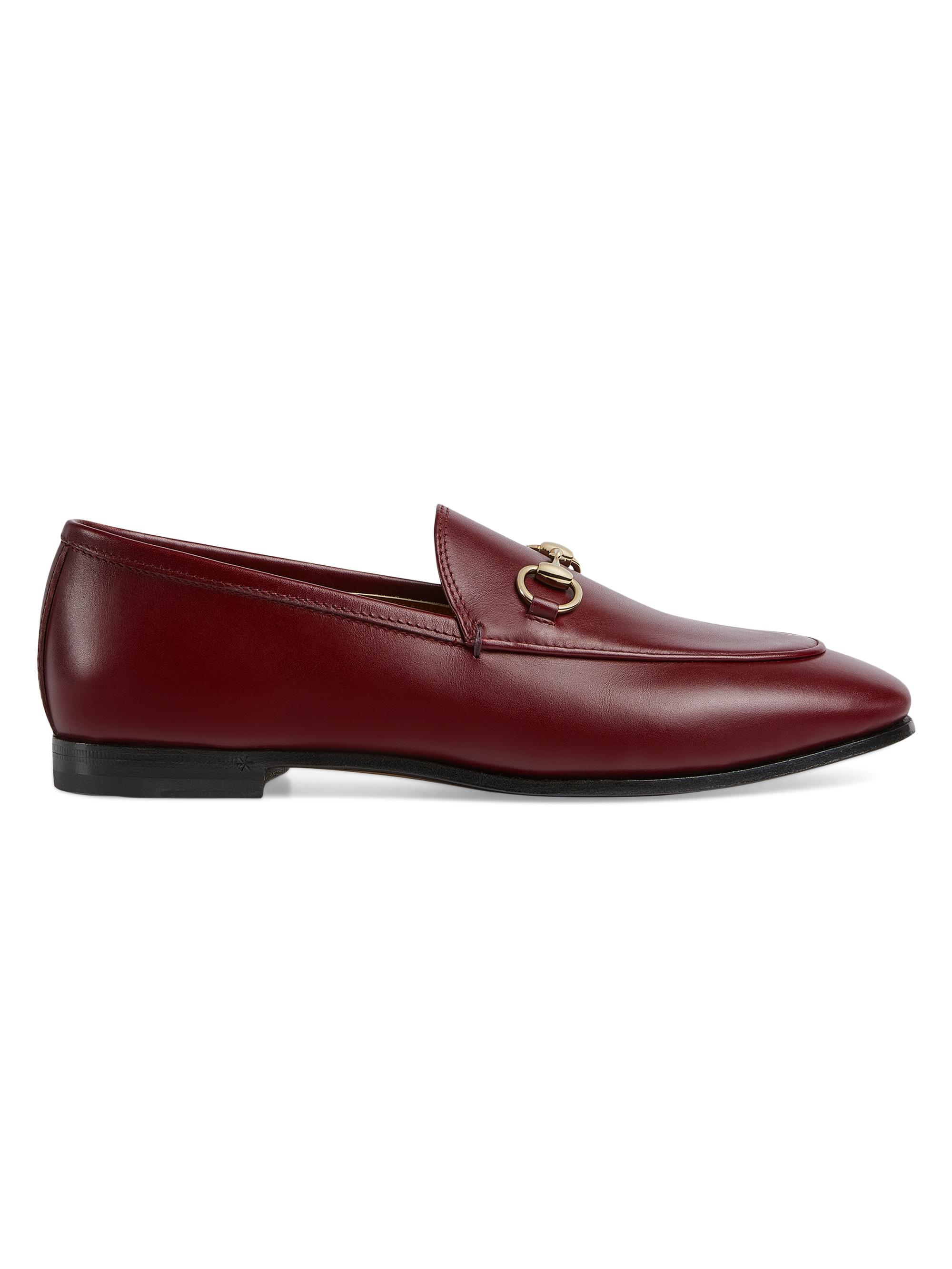 Gucci Women's Jordaan Horsebit Leather Loafers - Rosso Ancora | Thumbnail 7