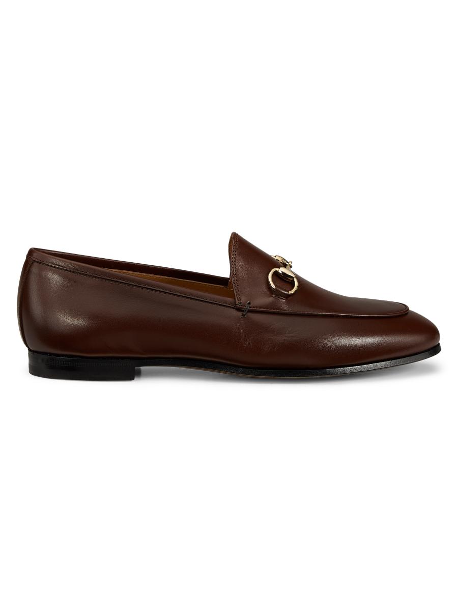 Gucci Women's Jordaan Horsebit Leather Loafers