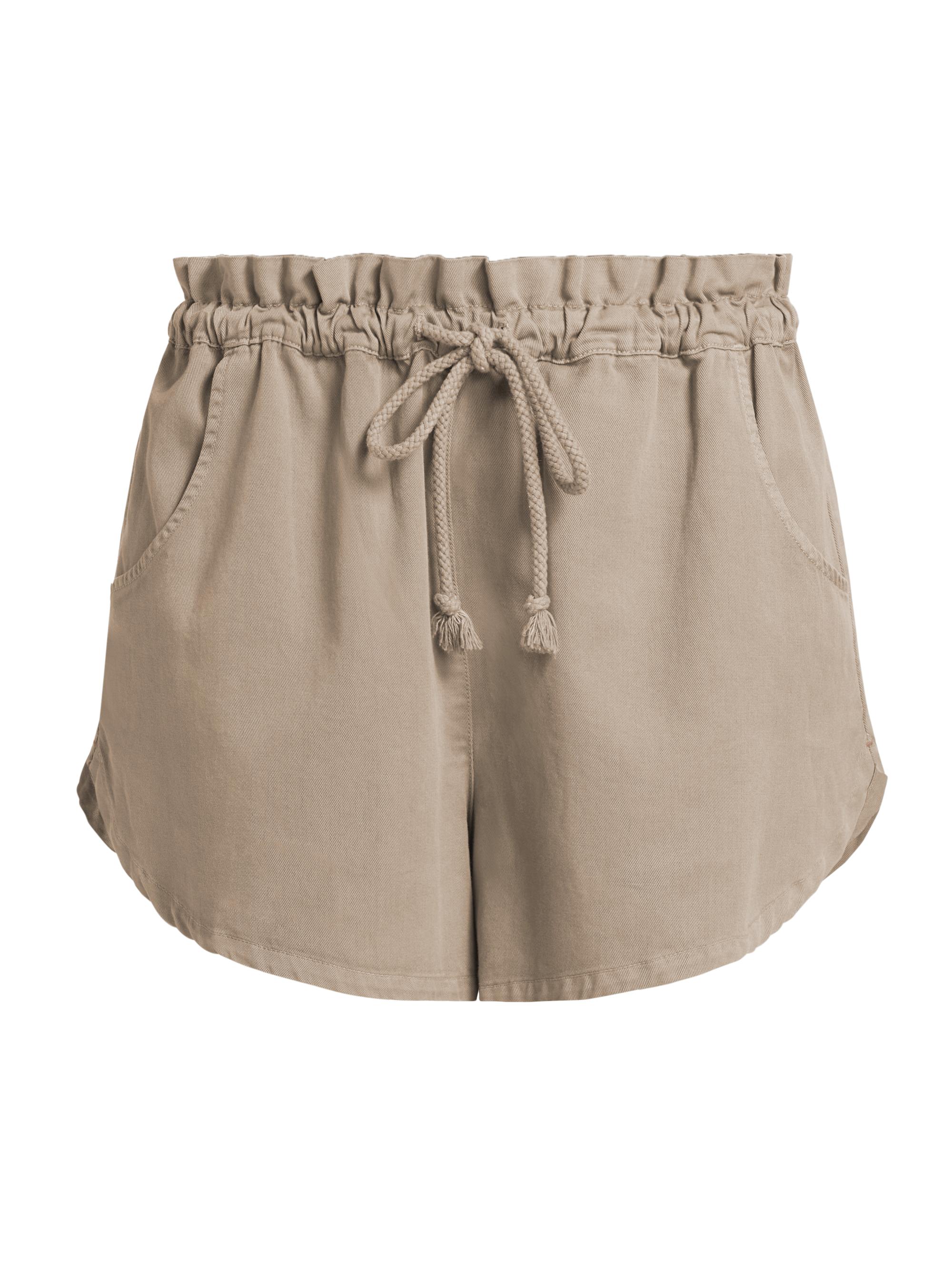XÍRENA Women's Wesley Cotton Tie-Waist Shorts - Sandstone