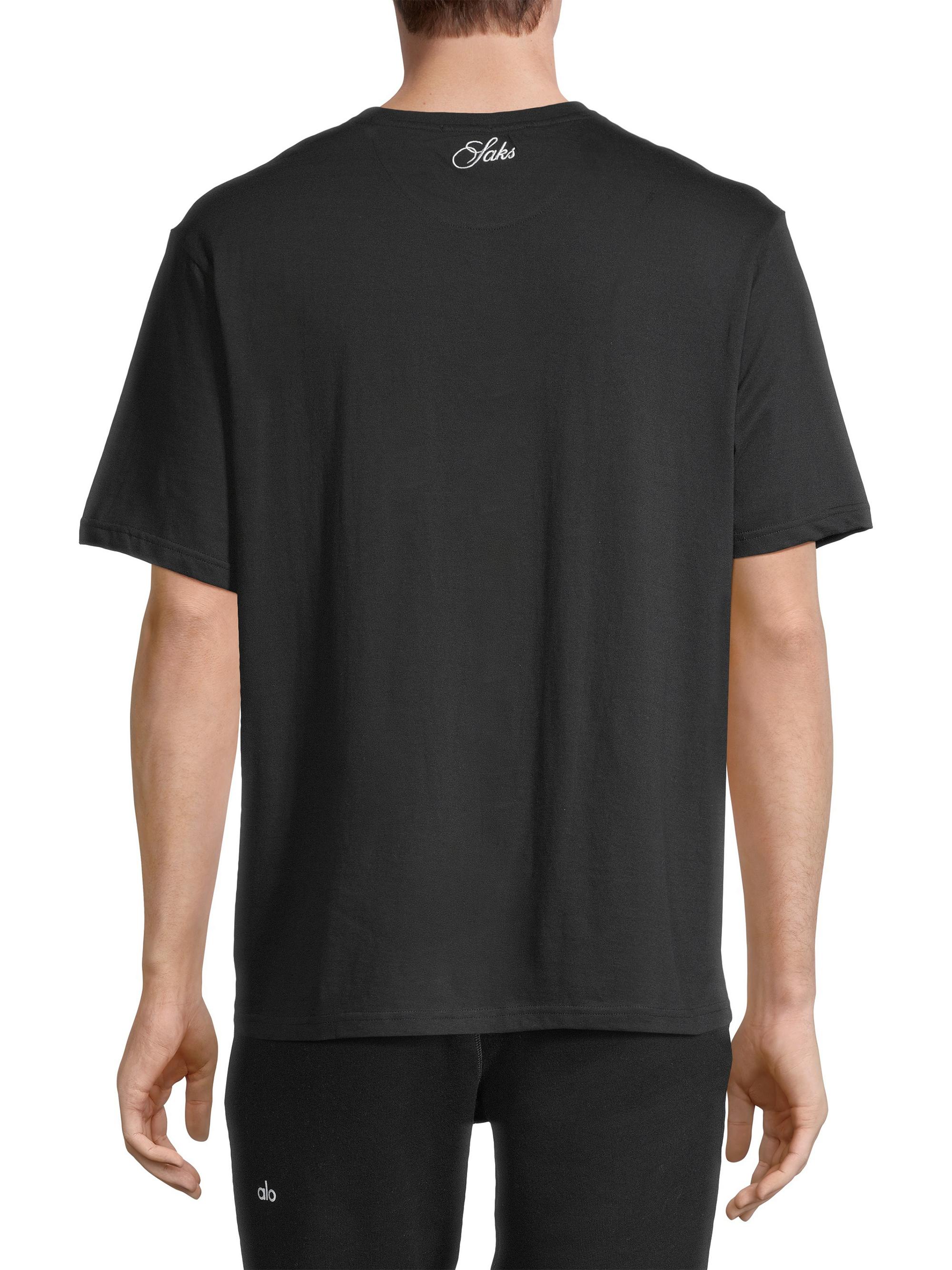 Saks Fifth Avenue COLLECTION Logo-Embroidered Cotton T-Shirt