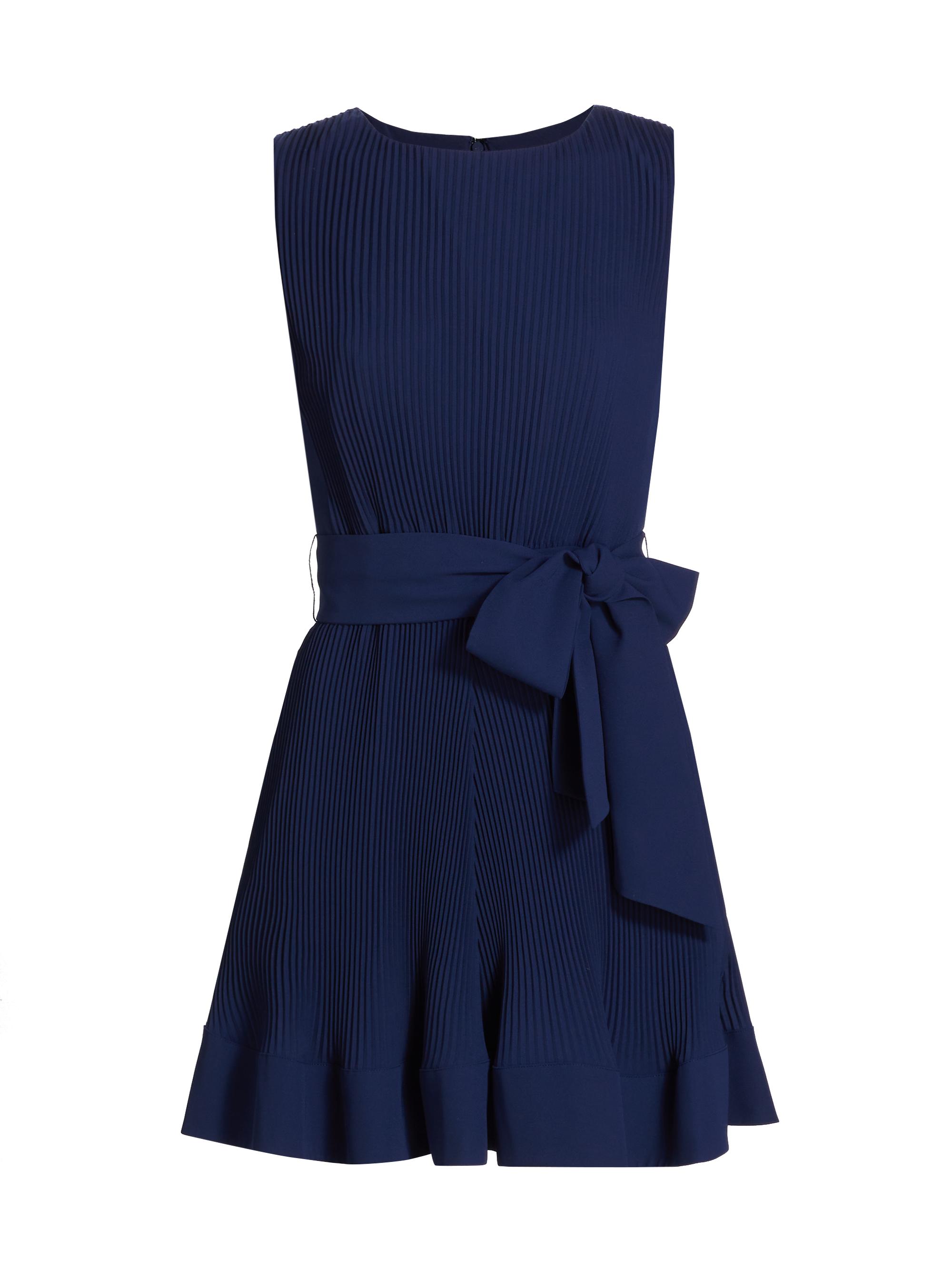 Milly Haddy Tulip Rosette Pleated Minidress | Saks Fifth Avenue