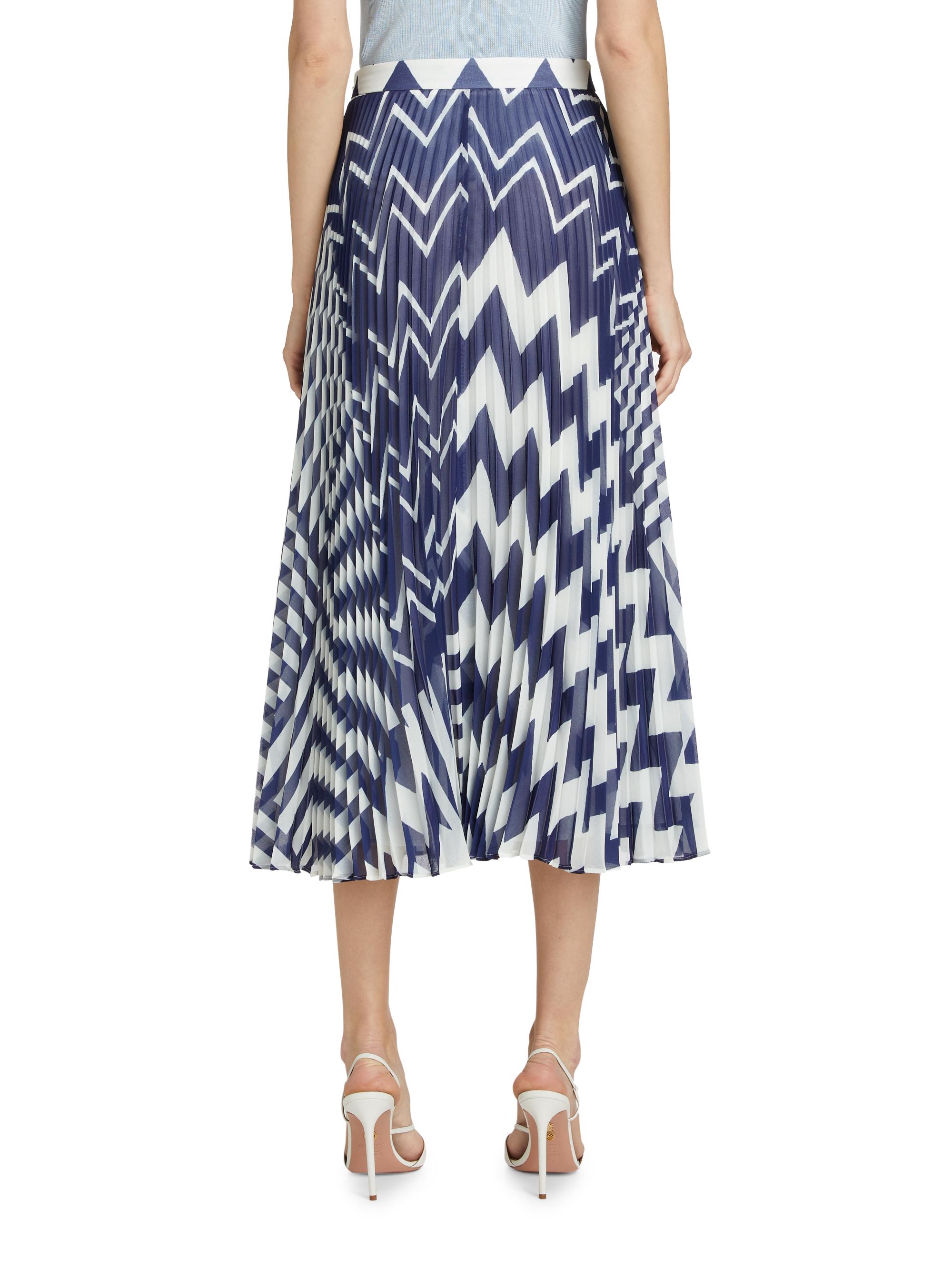 着用2回misha&puff　Chevron Skirt periwinkle 着用2回misha&puff Chevron Skirt periwinkle Misha and puff