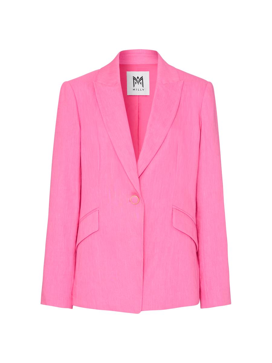 Milly Christelle Linen-Blend Blazer | Saks Fifth Avenue
