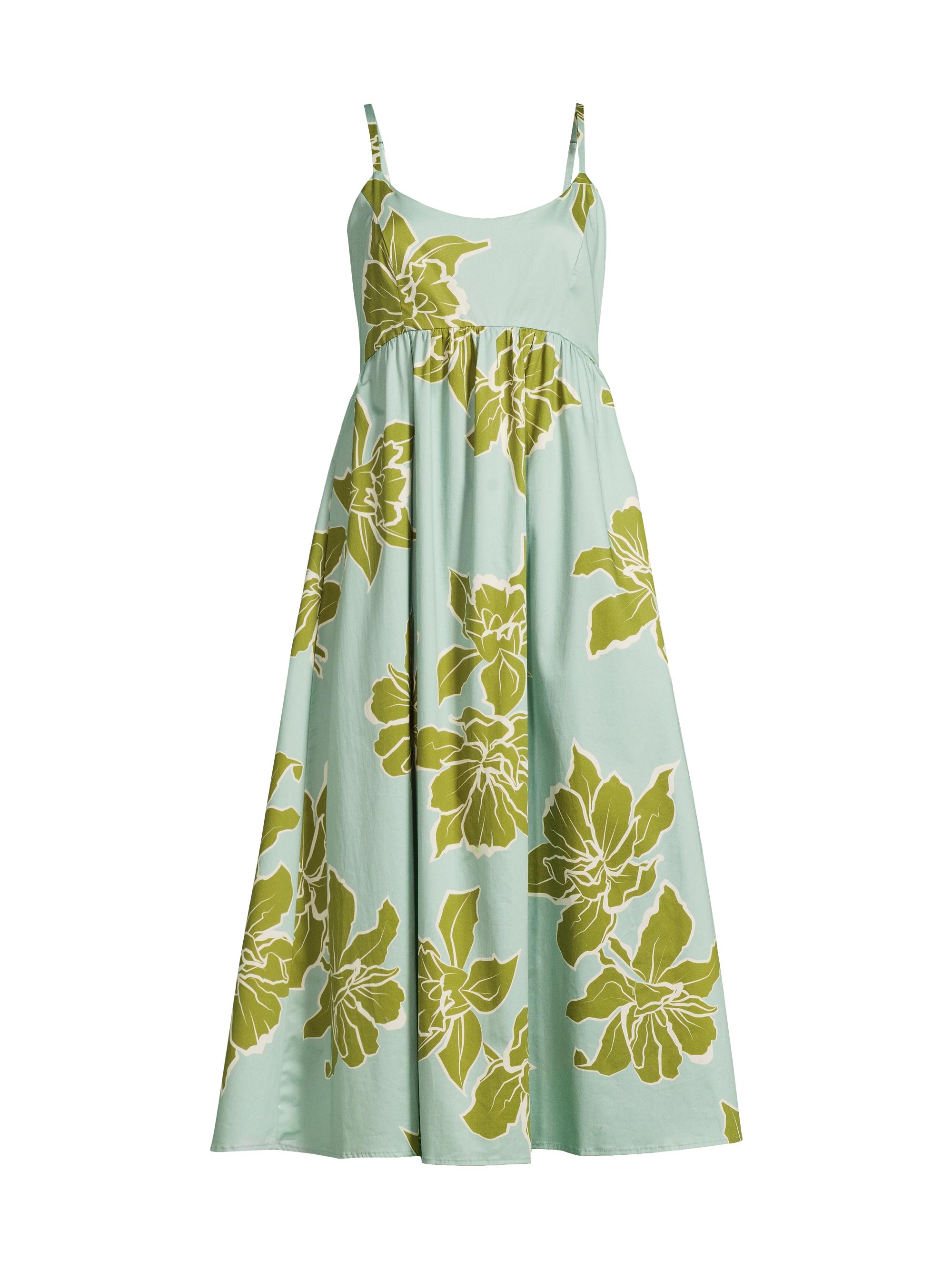 Hutch Women's Floral Stretch-Cotton Sundress - Seafoam Green