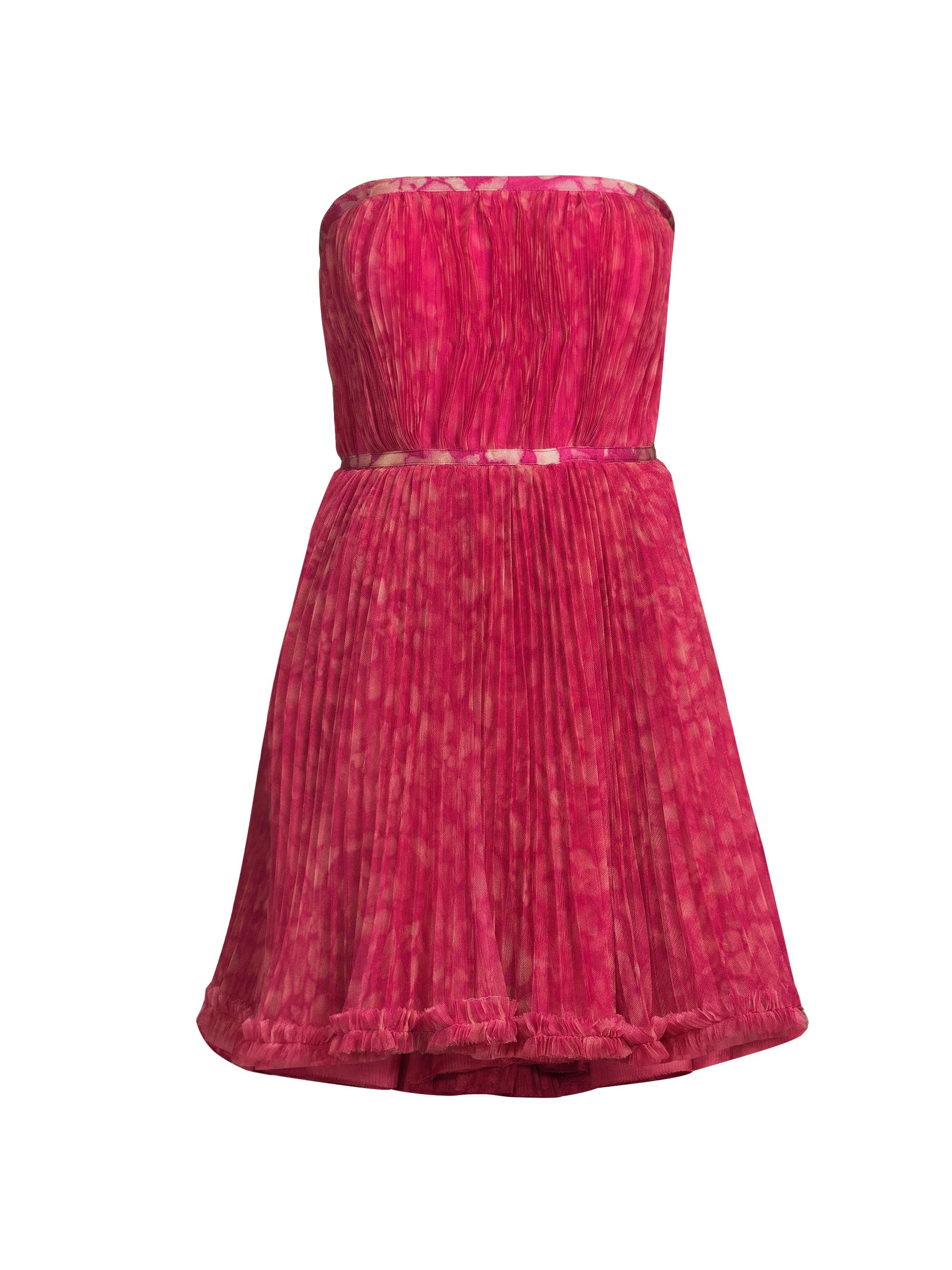 Hutch Women's Lenzy Tulle Strapless Minidress - Fuchsia