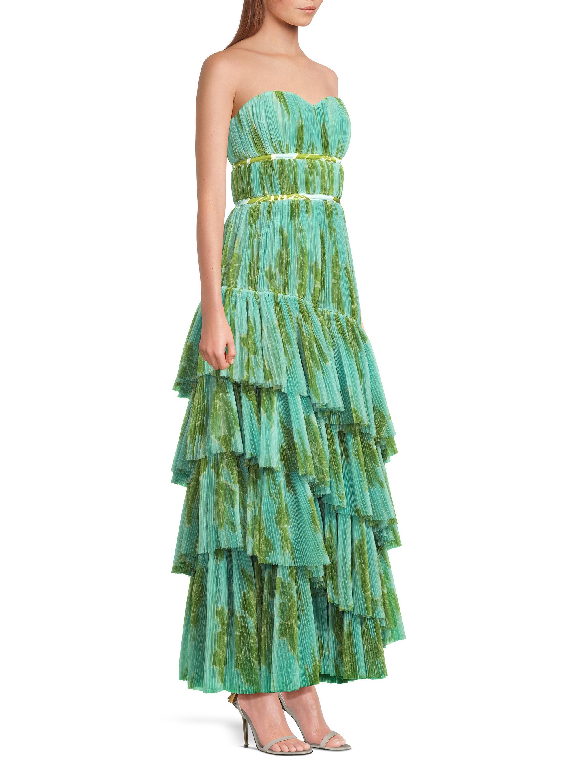 Hutch Lanza Pleated Tiered Gown | Saks Fifth Avenue
