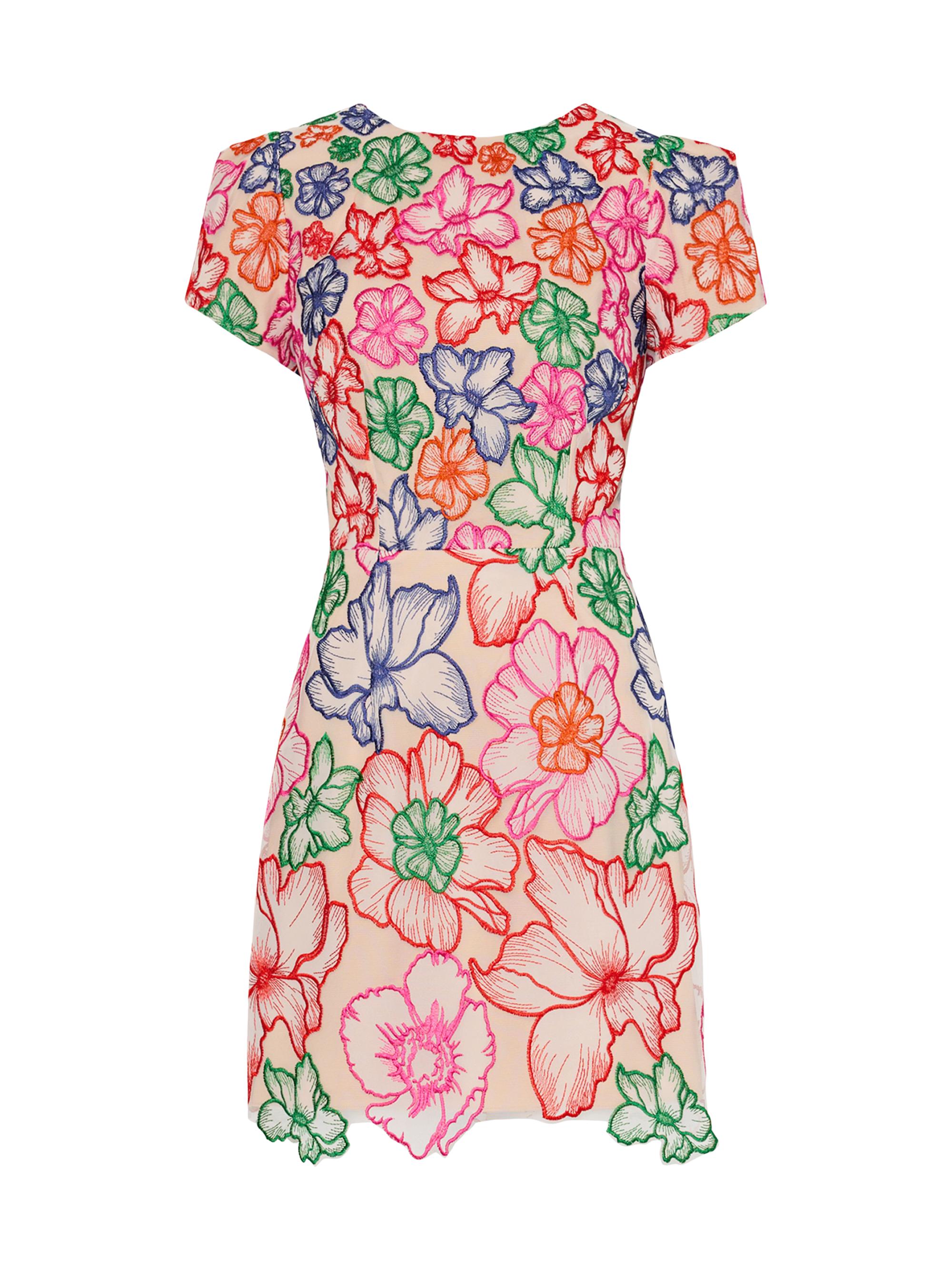 Milly Women's Kyla Floral-Embroidered Minidress