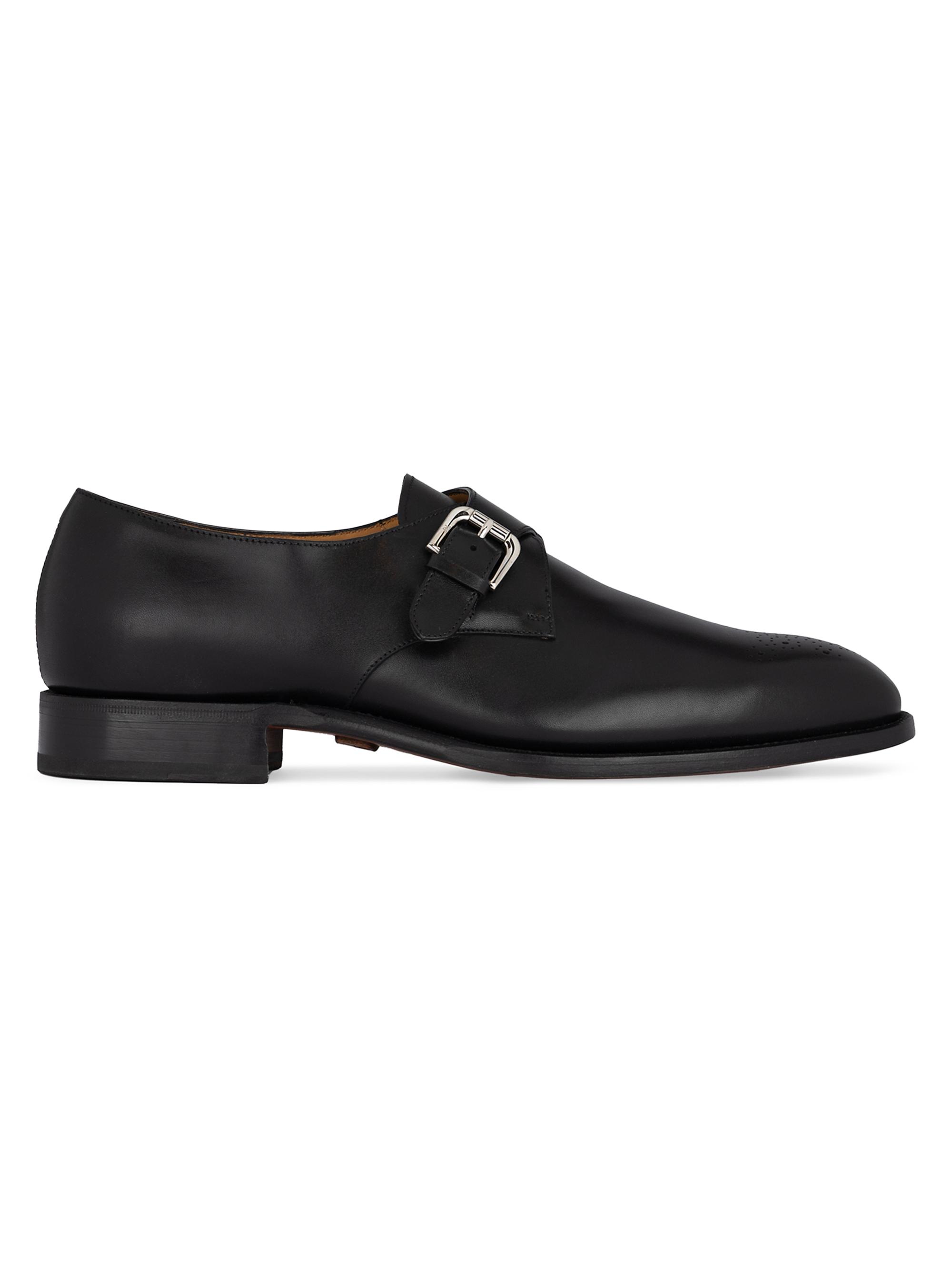 Ralph Lauren Purple Label Darnell Burnished Monk-Strap Shoes