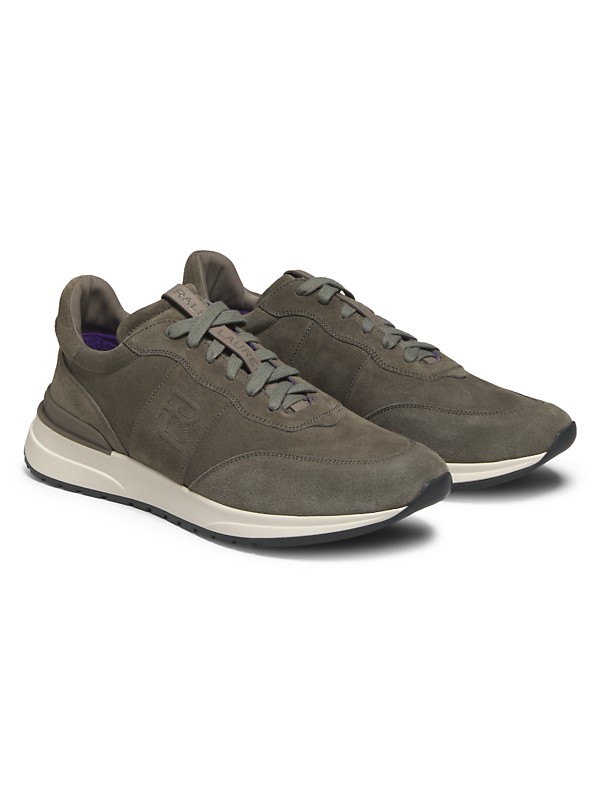 Shop Ralph Lauren Purple Label Ethan II Suede Sneakers Shop Ralph Lauren Purple Label Ethan II Suede Sneakers