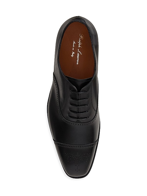 Shop Ralph Lauren Purple Label Denver Cap-Toe Leather Shop Ralph Lauren Purple Label Denver Cap-Toe Leather