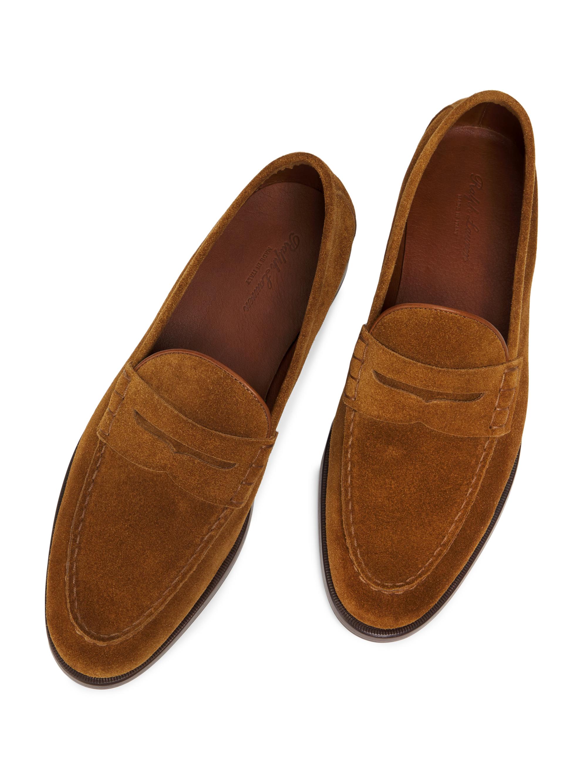 Ralph Lauren Purple Label Bolden Suede Penny Loafers | Saks  display picture 2