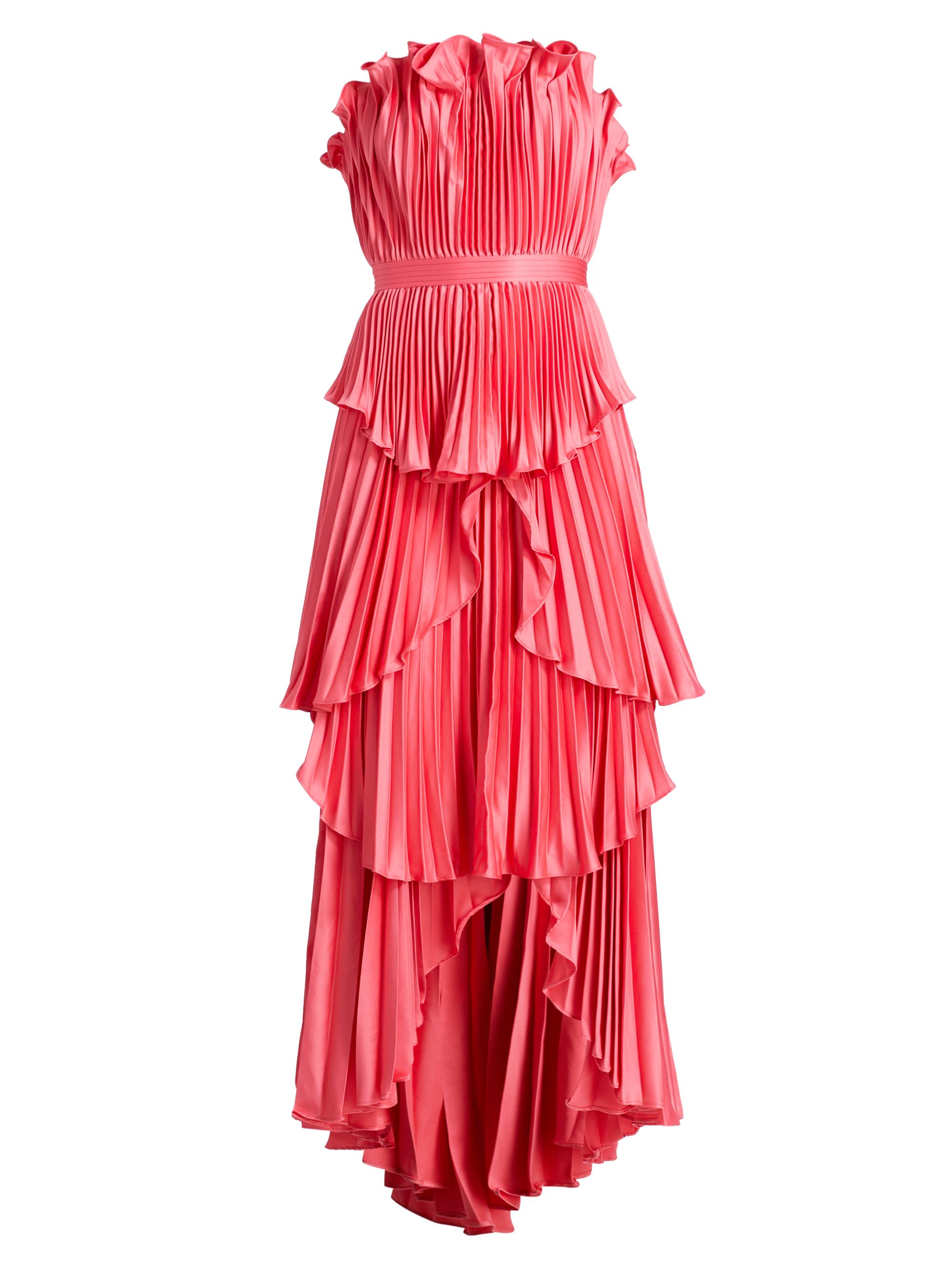 Amur Janey Tiered Shell High-Low Gown | Saks Fifth Avenue