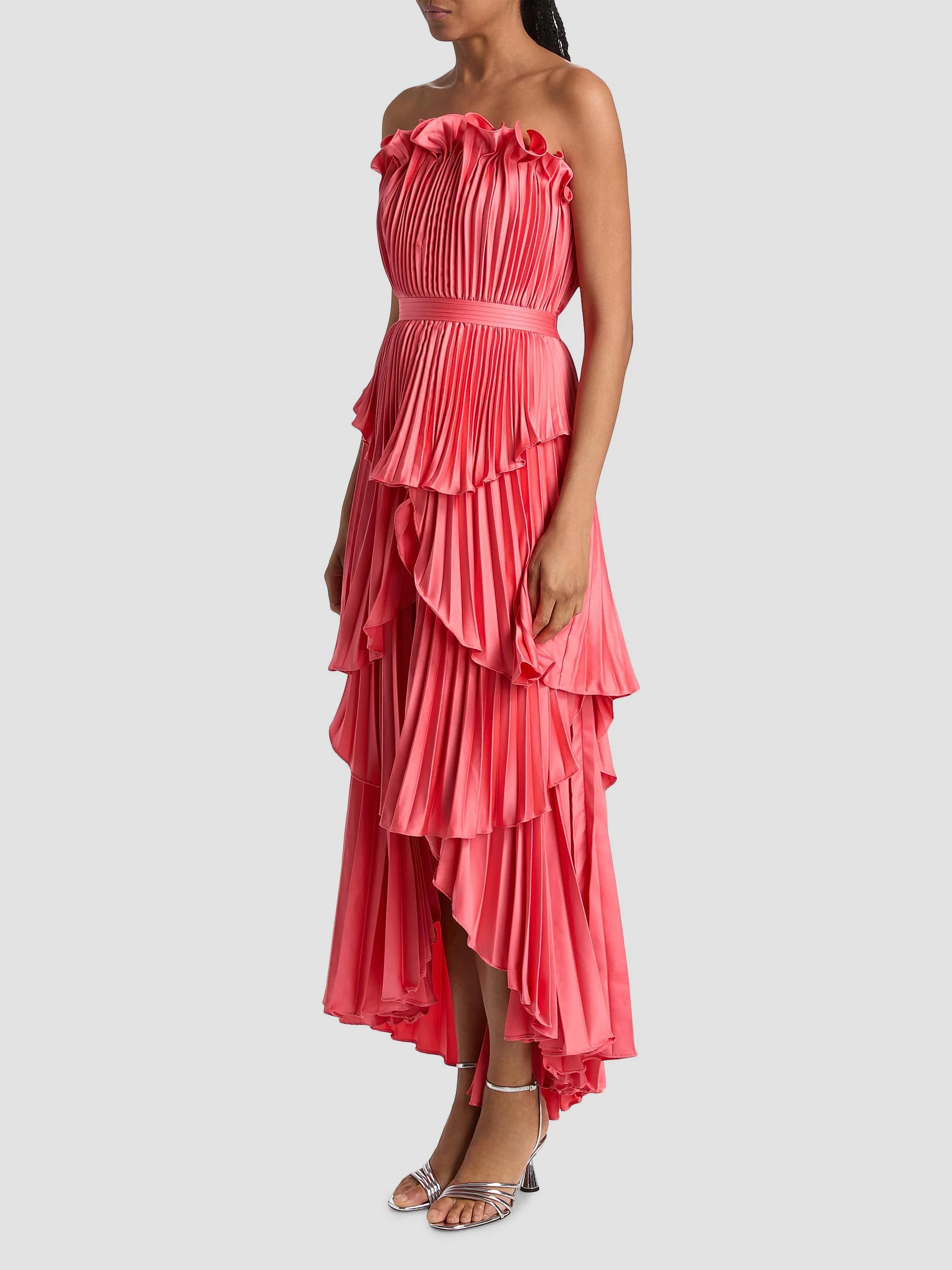 amur janey dress blue Tiered Shell Strapless Gown, Aurelia, Women's, 2 Tiered dress