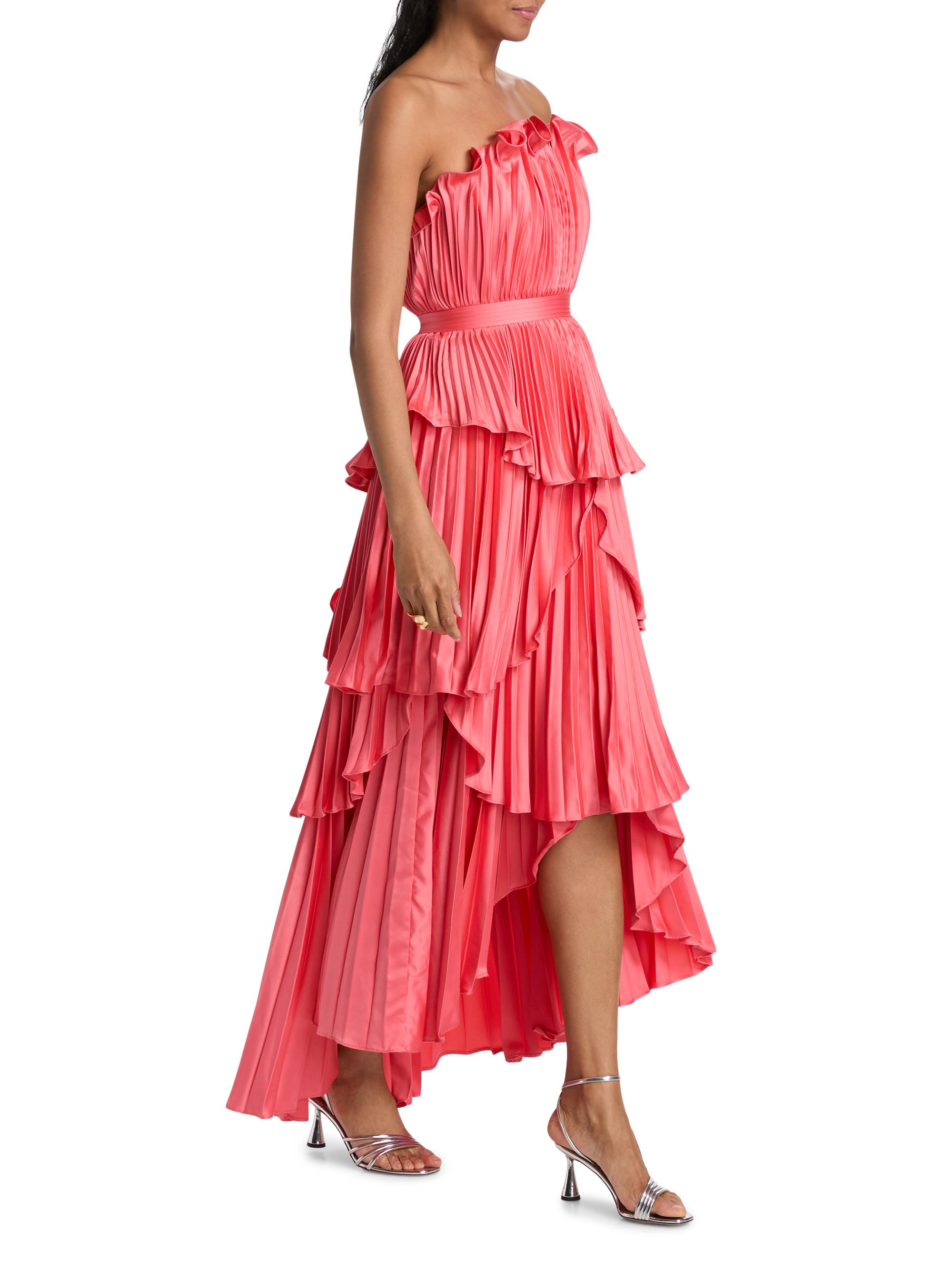 Amur Janey Tiered Shell High-Low Gown | Saks Fifth Avenue