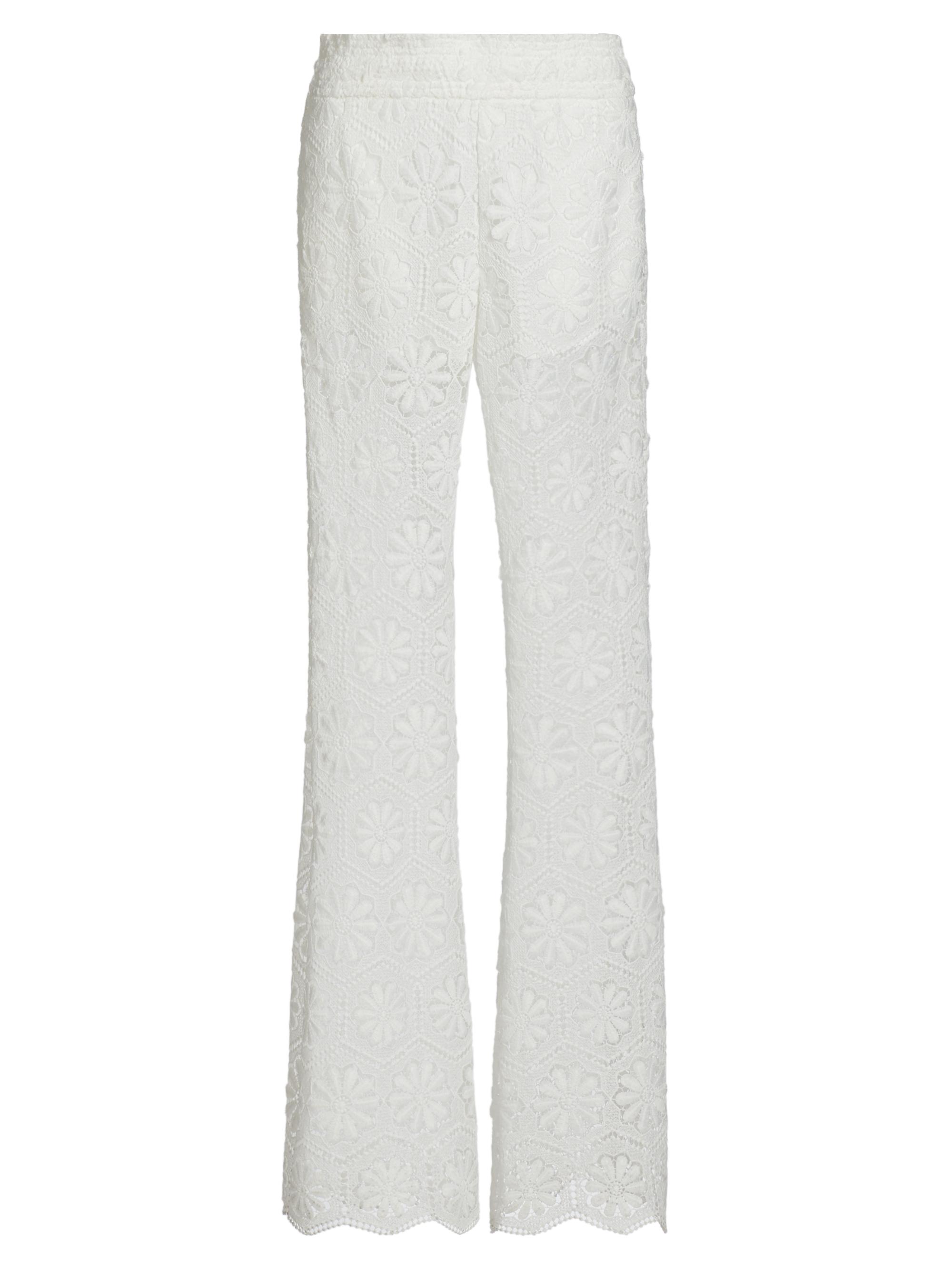 Generation Love Women's Isabel Lace Boot-Cut Pants - White