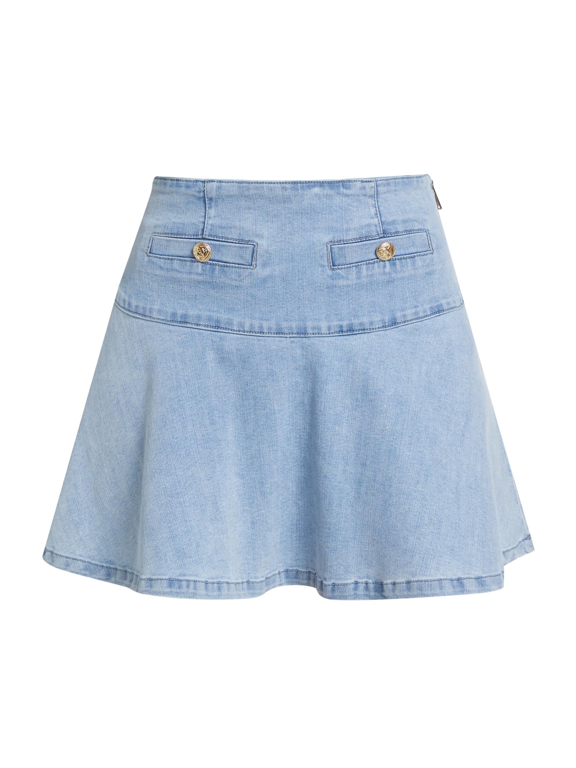 Generation Love Women's Adella Denim Miniskirt - Light Blue