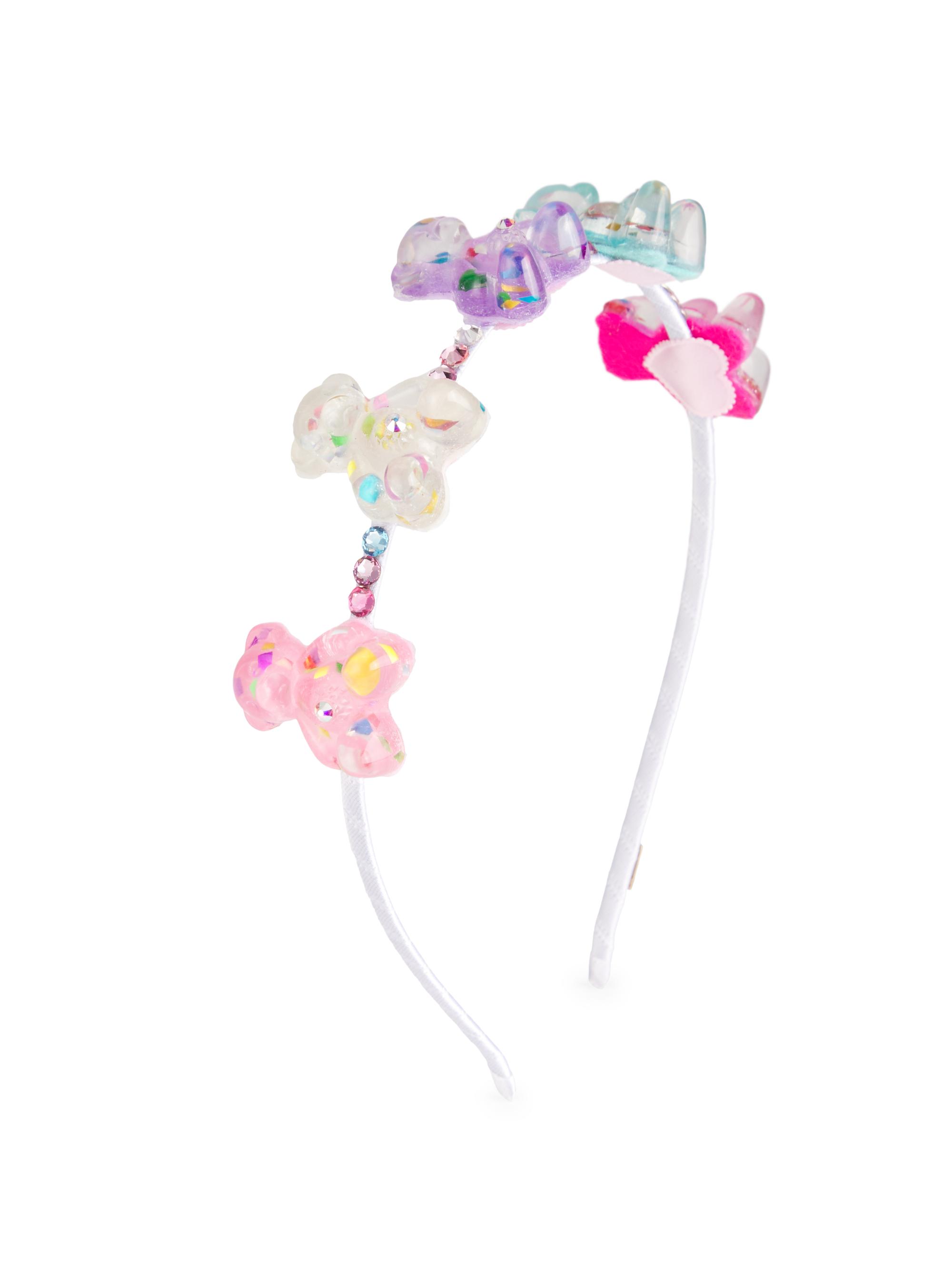 Bari Lynn Rainbow Teddy Bear Headband