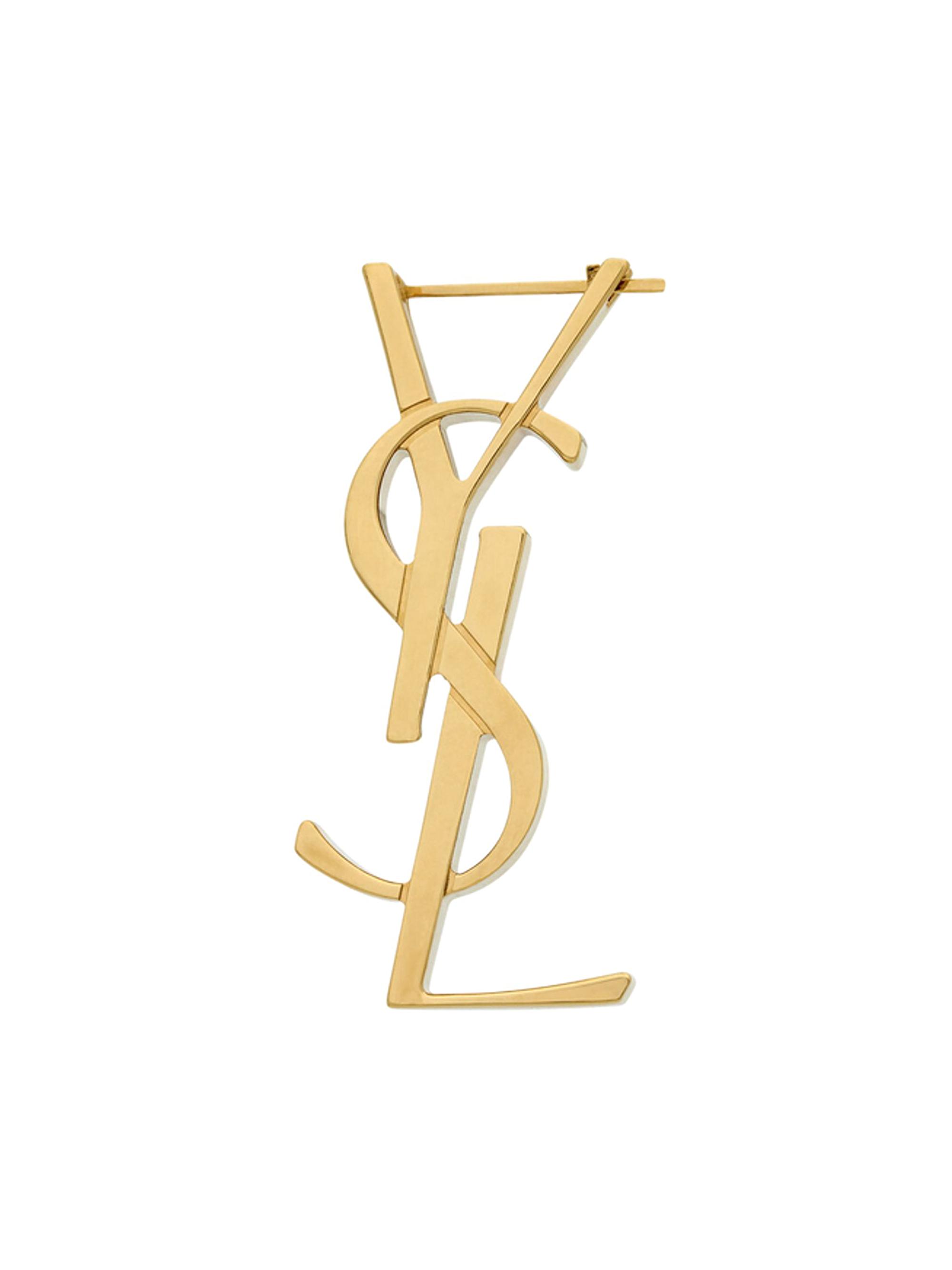 Saint Laurent Women's Cassandre Single Earring in Metal - Gold