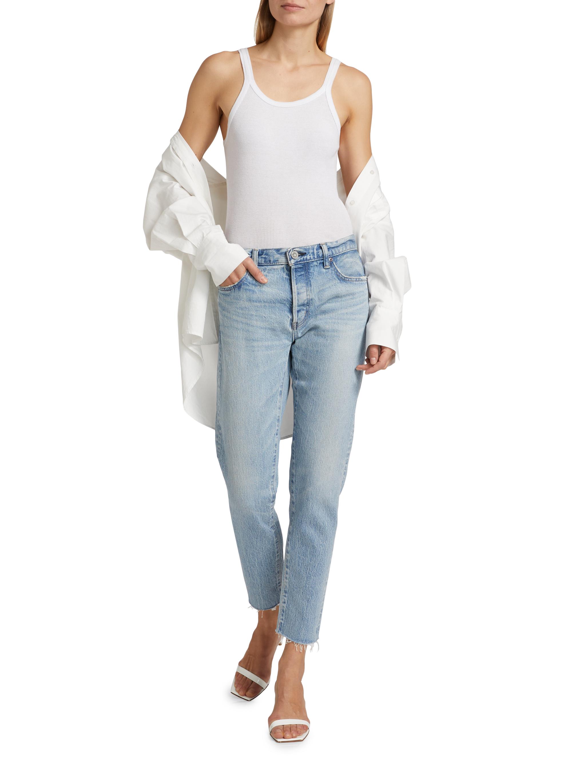 Shop Moussy Vintage Montura Tapered Mid-Rise Jeans | Saks Fifth Avenue