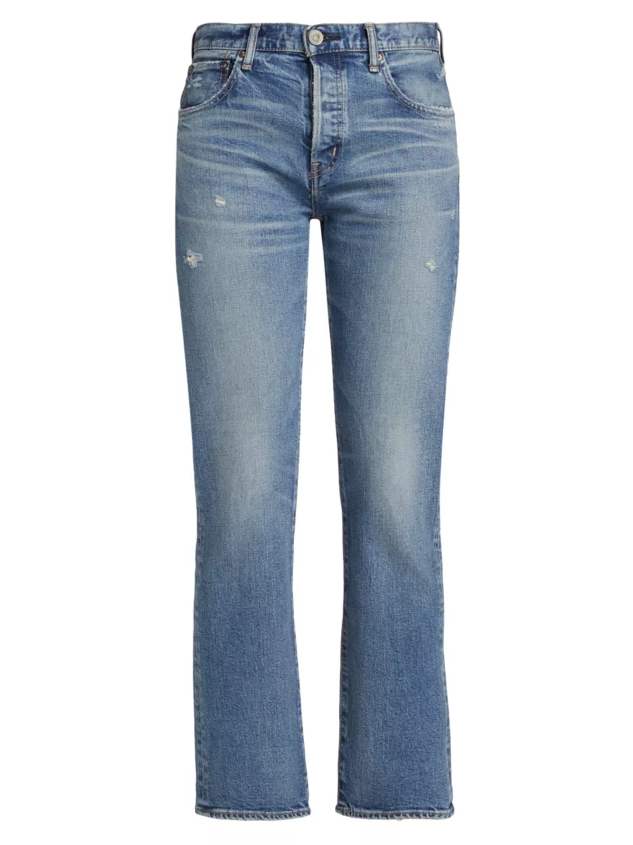 Shop Moussy Vintage Bradenton Straight Mid-Rise Jeans | Saks