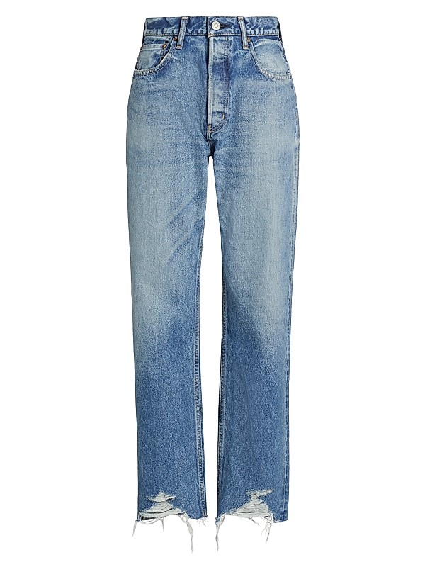 Shop Moussy Vintage Aripeka Mid-Rise Wide Straight-Leg Jeans Shop Moussy Vintage Aripeka Mid-Rise Wide Straight-Leg Jeans