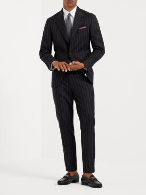 Chalk stripe virgin wool blazer