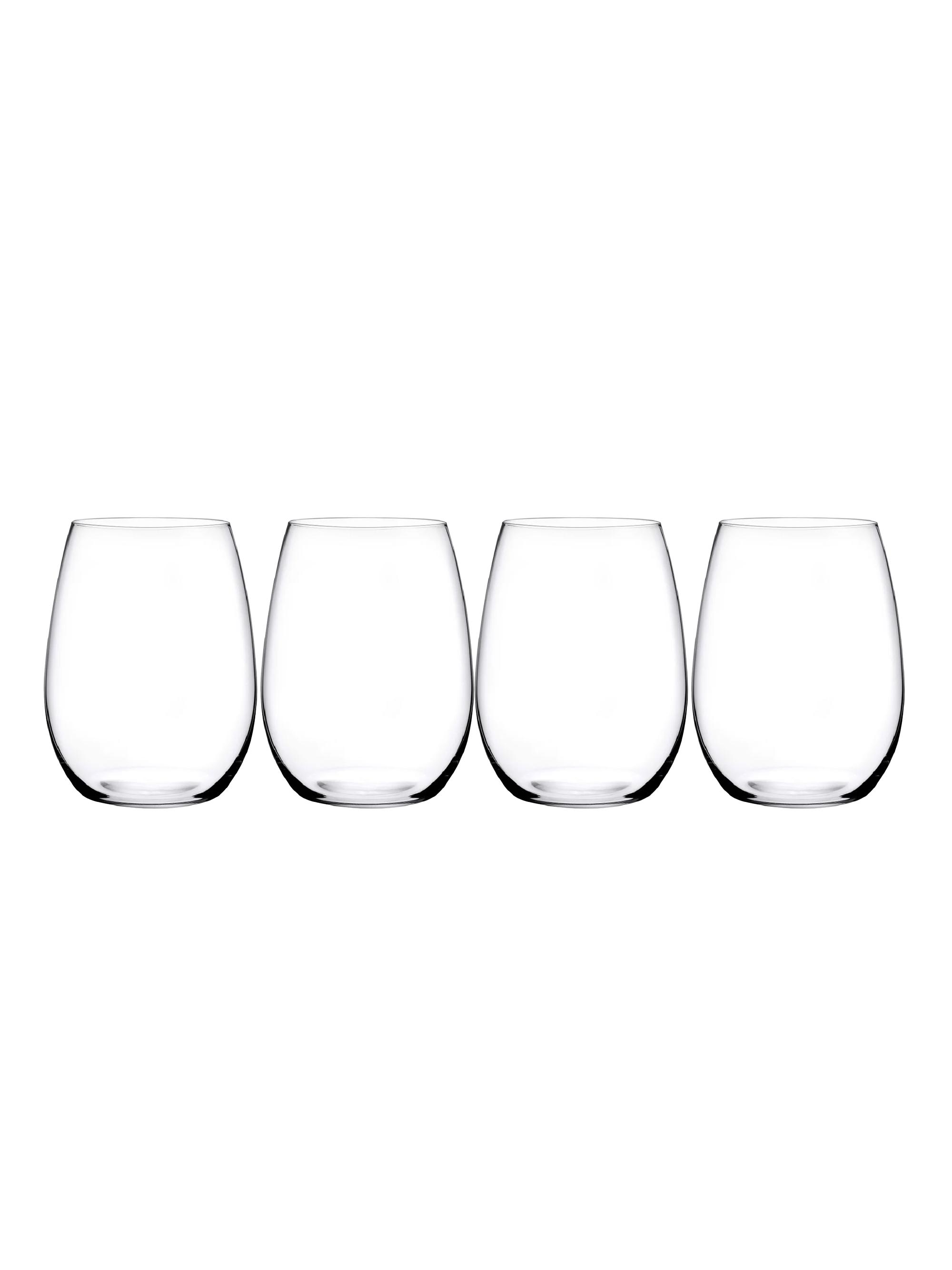 Nude Glass Pure 4-Piece Stemless Glass Set - Clear