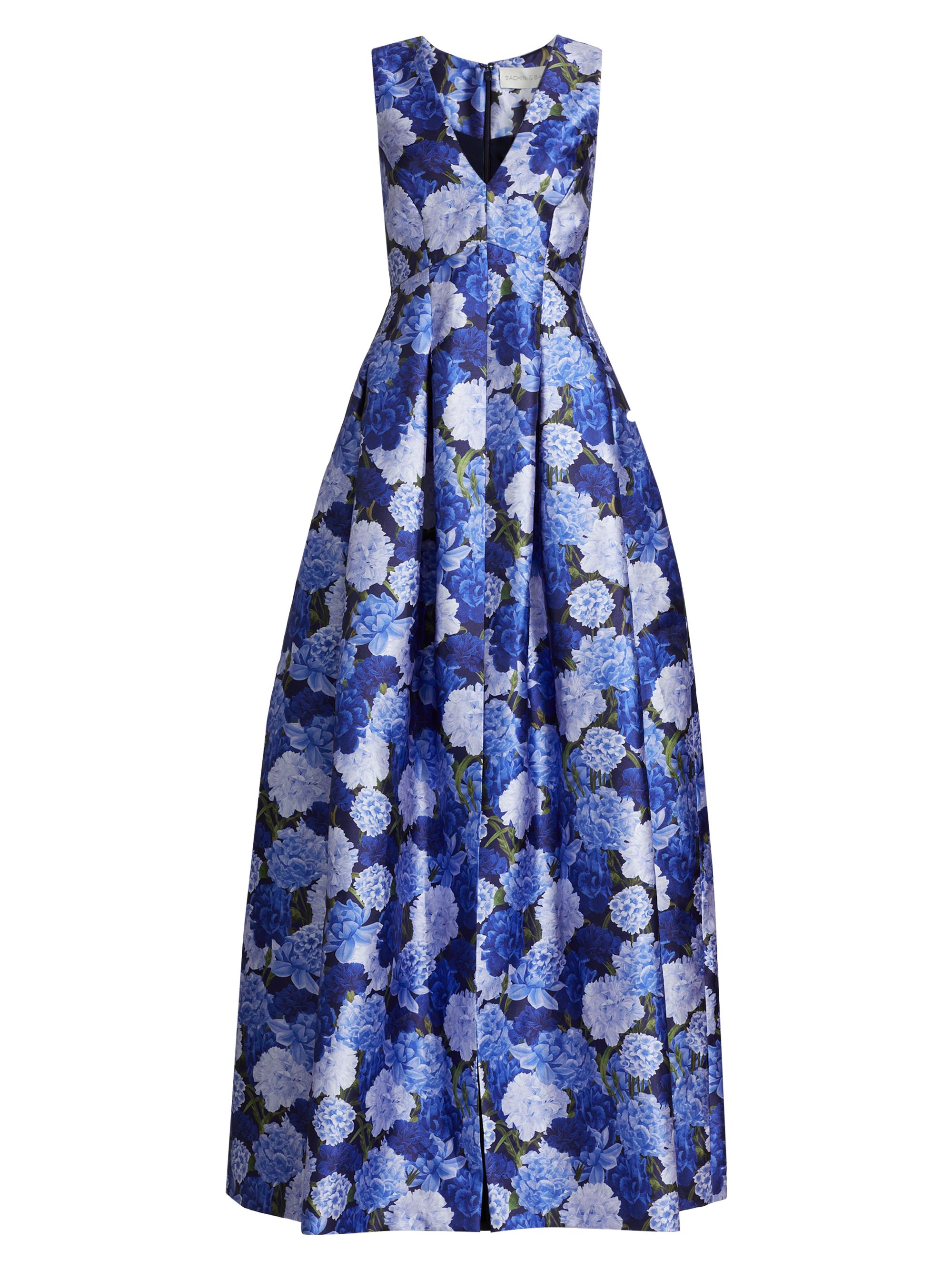 Sachin & Babi Women's Brooke Floral Satin Gown - Rosa Azurro