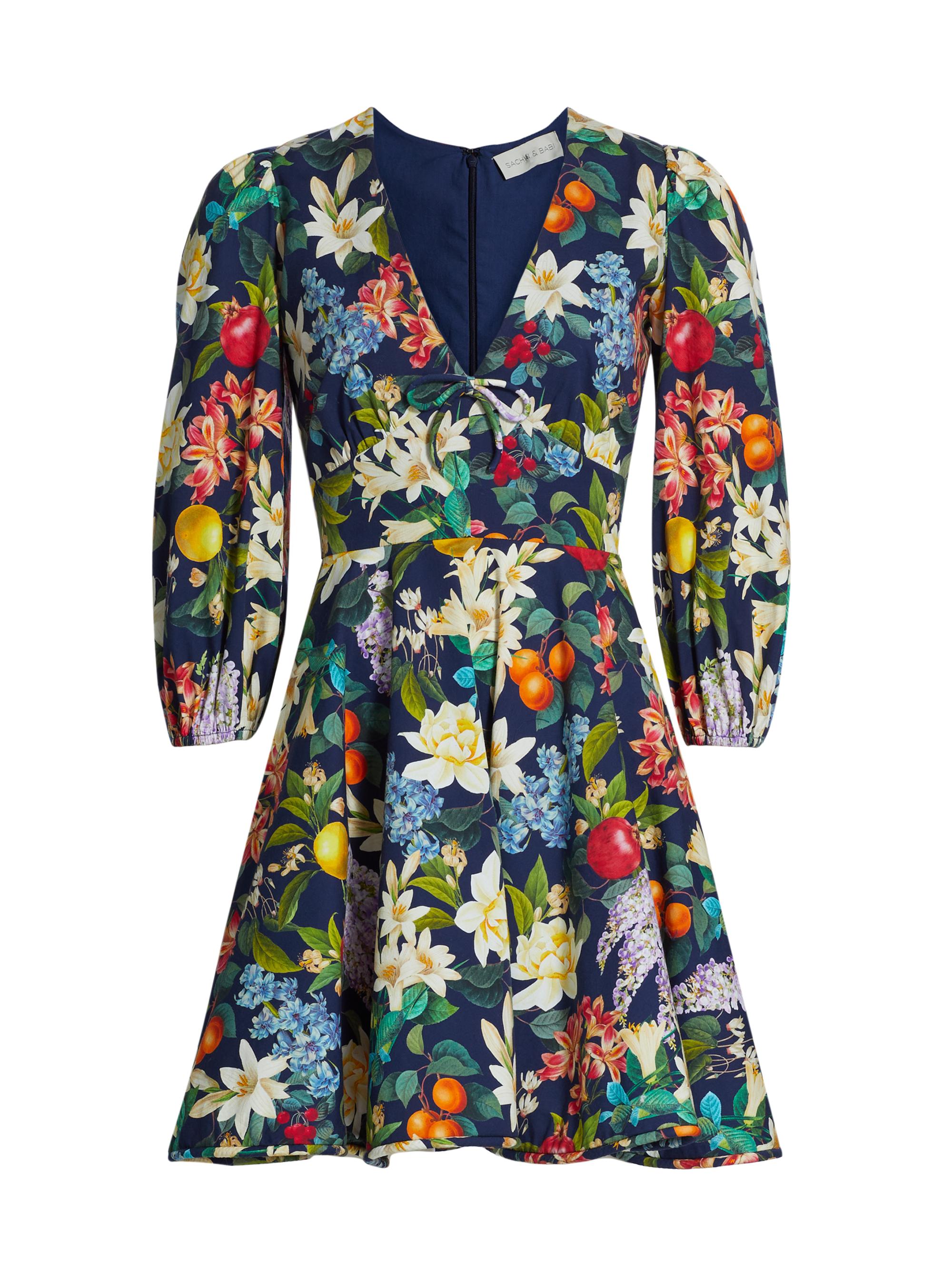 Sachin & Babi Women's Dolce Floral Fruit Print Minidress - Alto Giardino