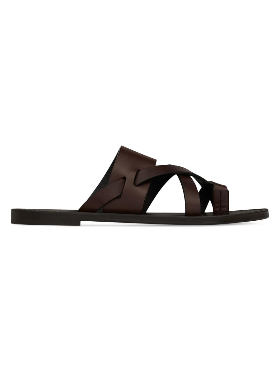 【関税&送料込】Saint Laurent Sandals Brown Sahara leather sandals in brown - Saint Laurent | Mytheresa