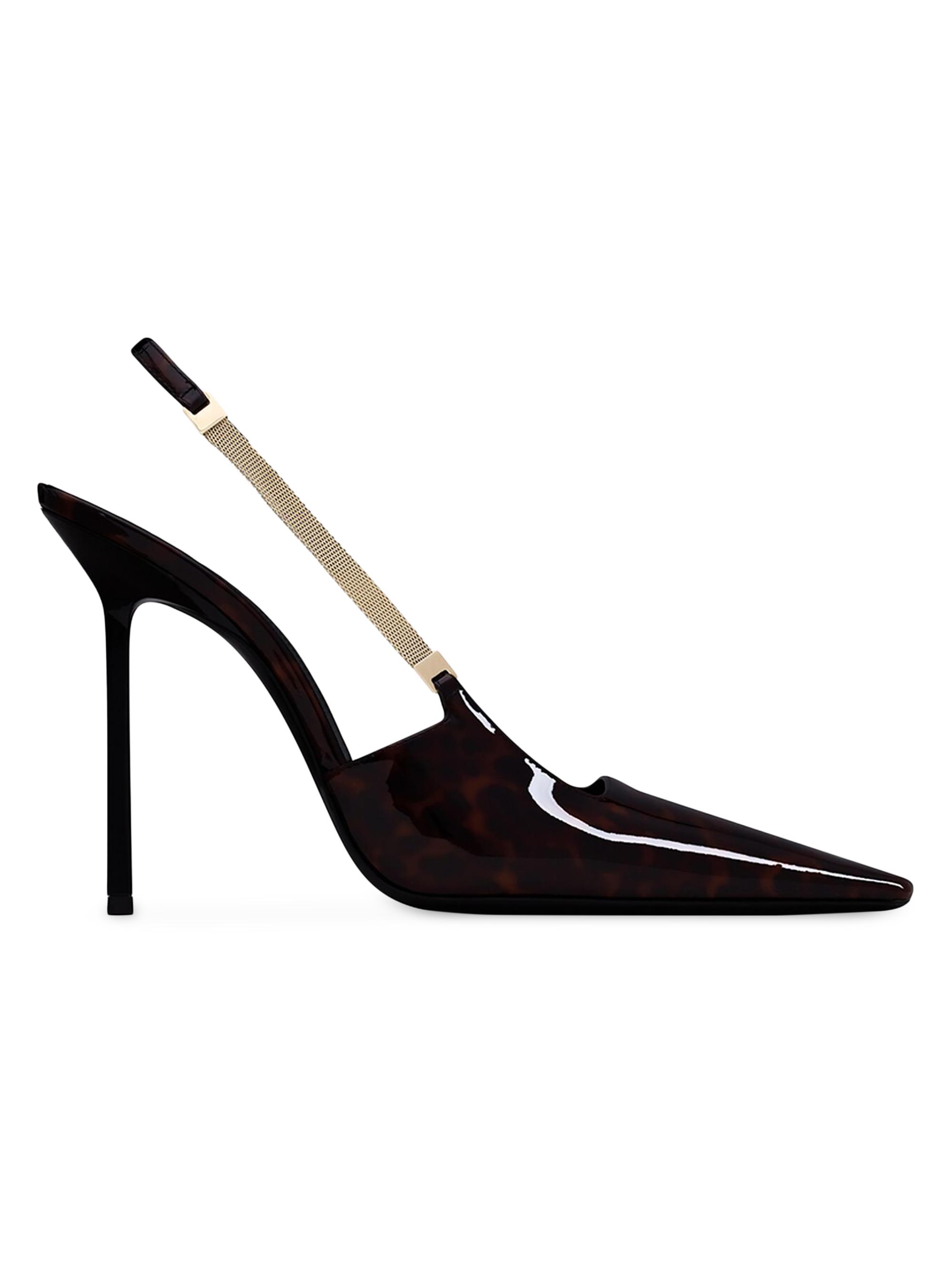 Saint Laurent Women's Blake Slingback Pumps - Manto Naturale