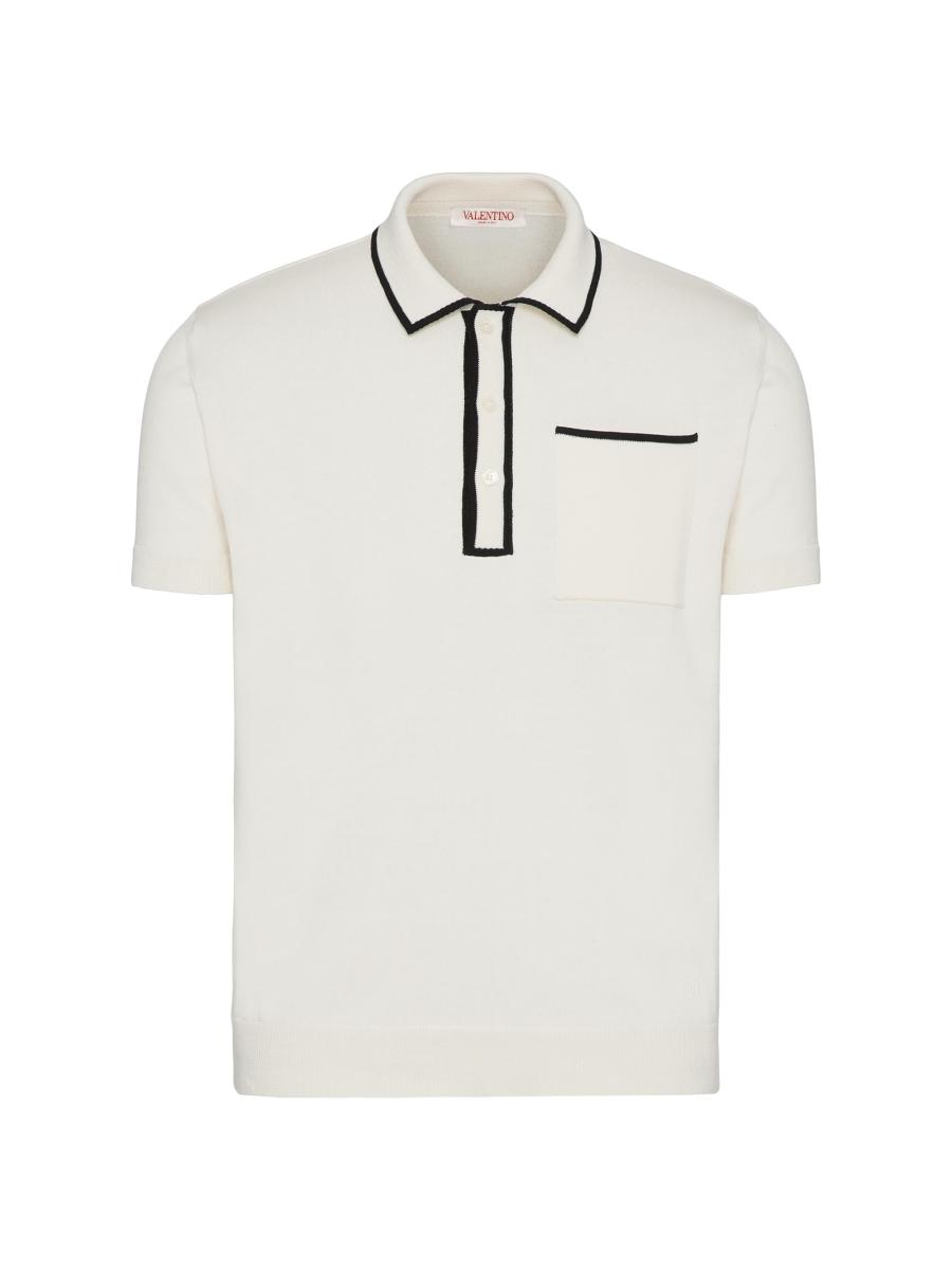 Valentino Garavani Cotton Polo Shirt with Signature VLogo