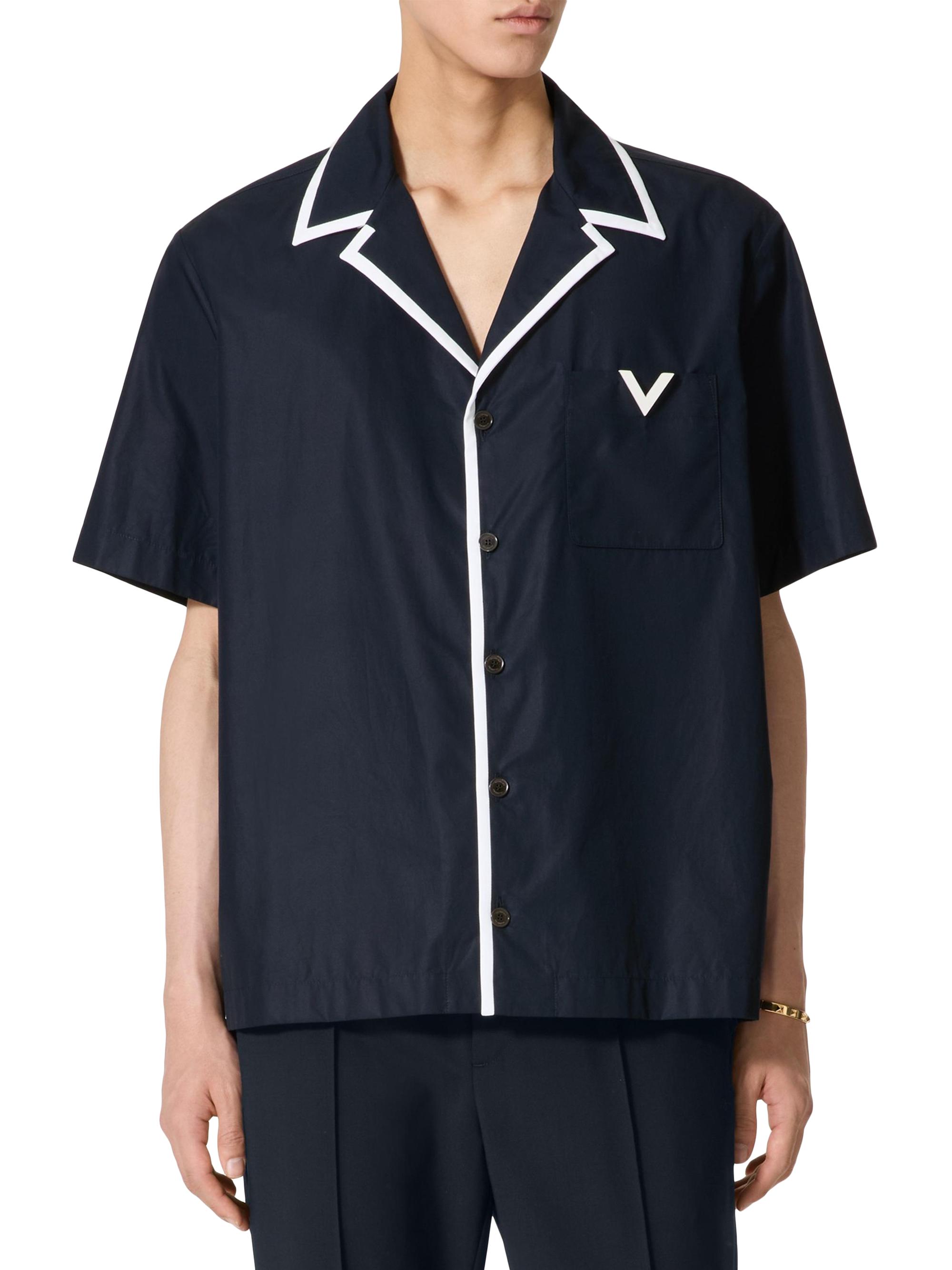 トップス VALENTINO 25SS POPELINE BOWLING SHIRT VALENTINO 25SS