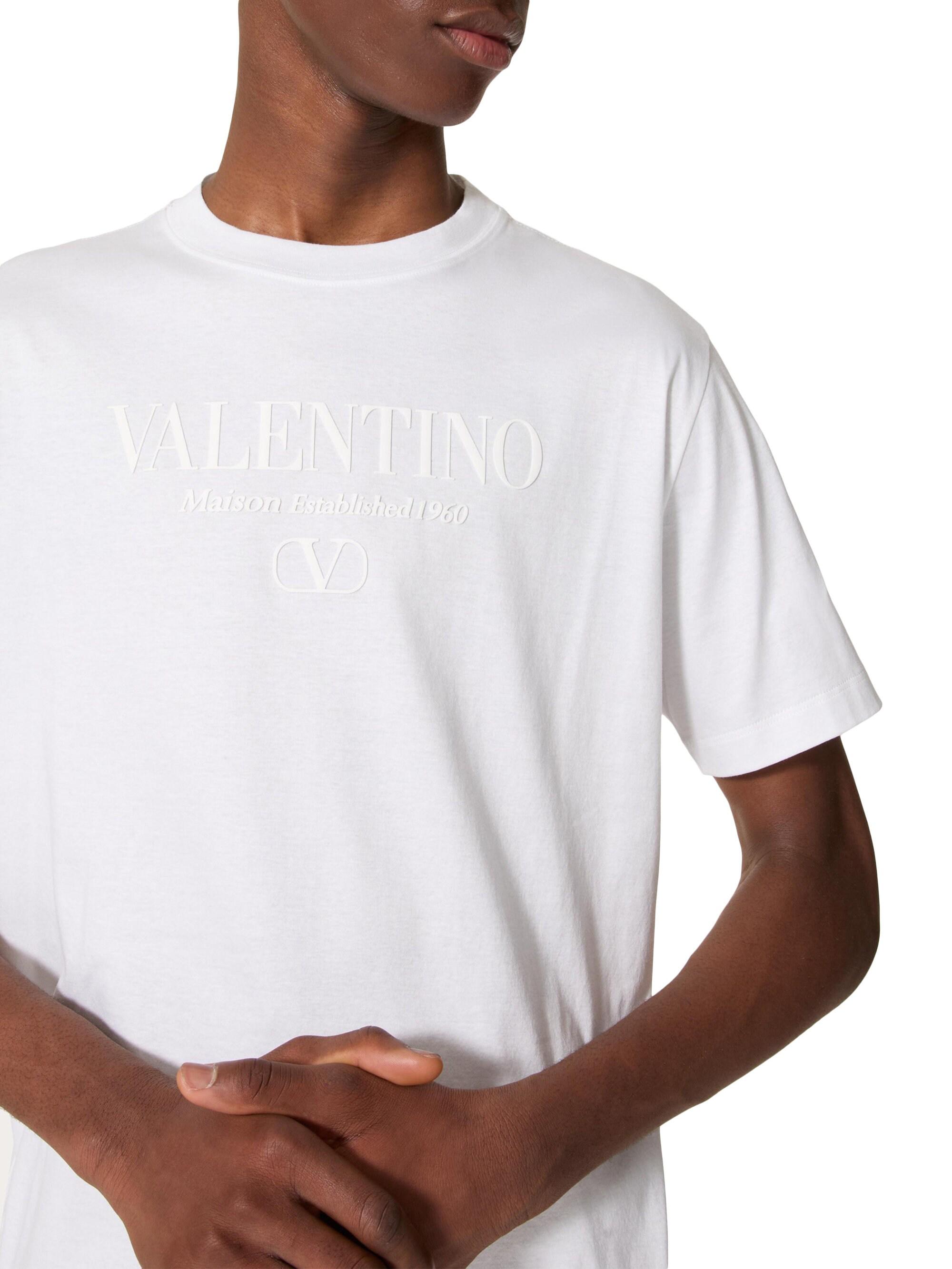 Valentino Garavani Valentino Print Cotton Crewneck T-Shirt