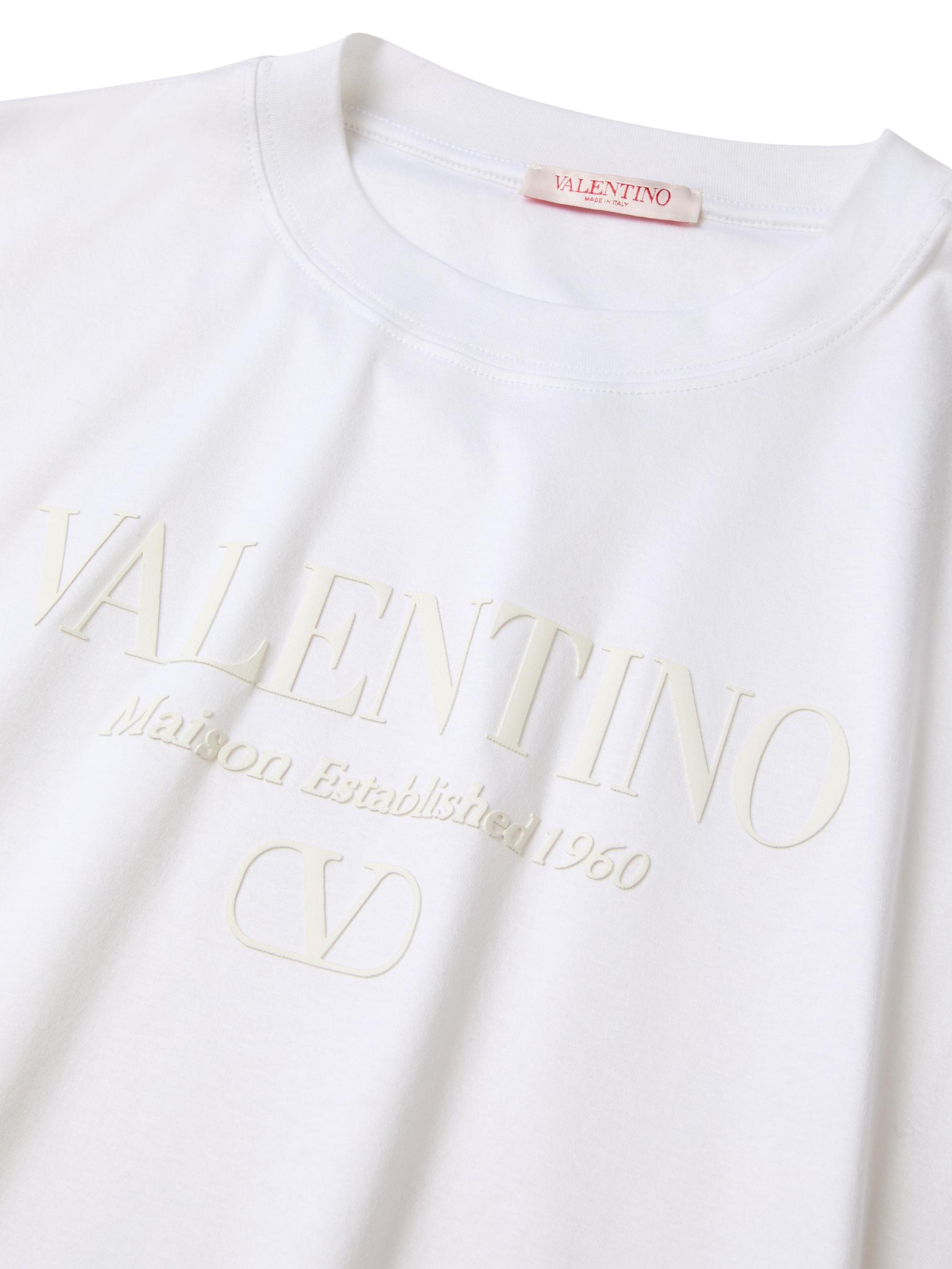 Valentino Garavani Valentino Print Cotton Crewneck T-Shirt