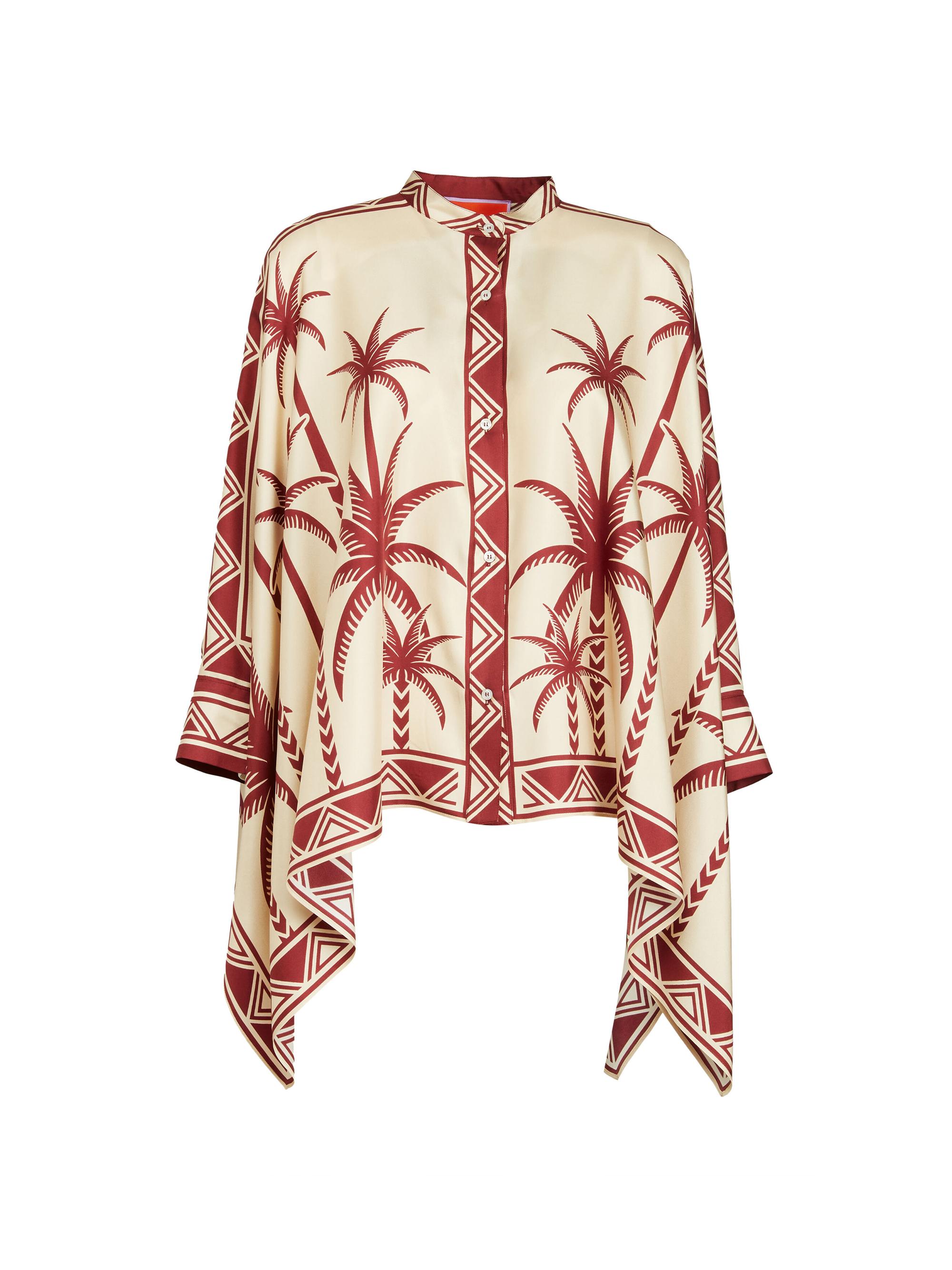 La DoubleJ Women's Foulard Shirt - Date Palms Placee