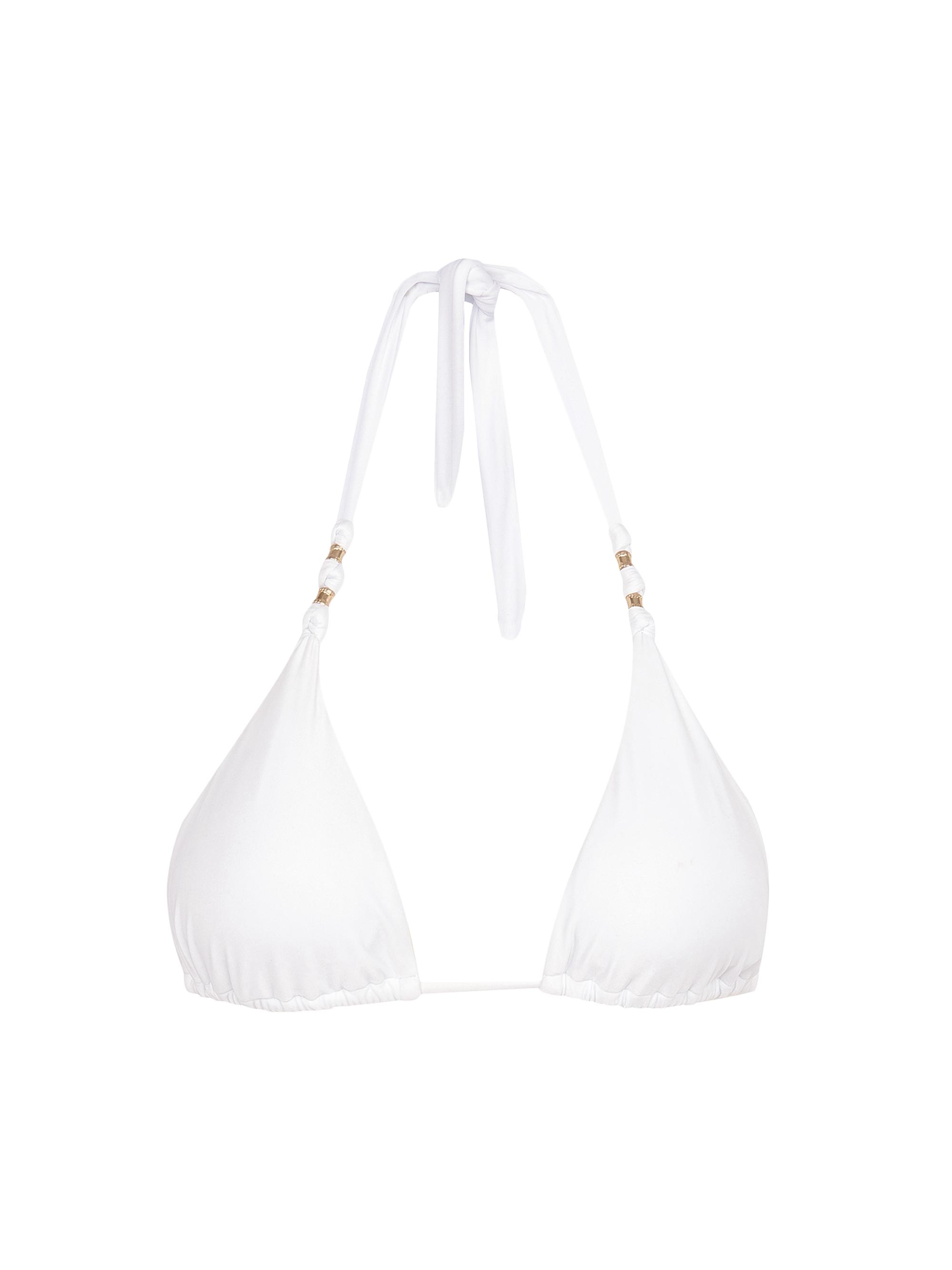 ViX by Paula Hermanny Women's Paula Beaded Bikini Top - White